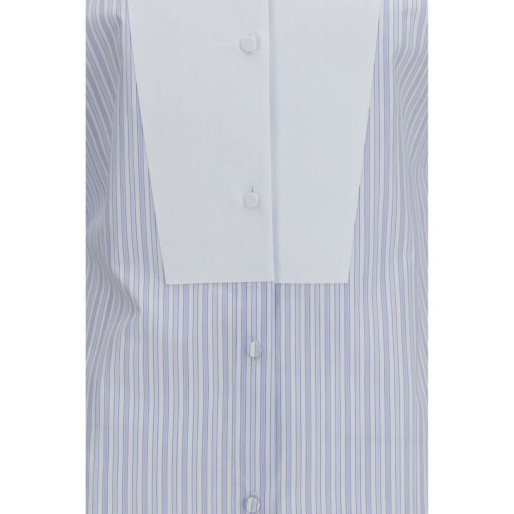 Tom Ford Blue Cotton Pattern Shirt Tom Ford