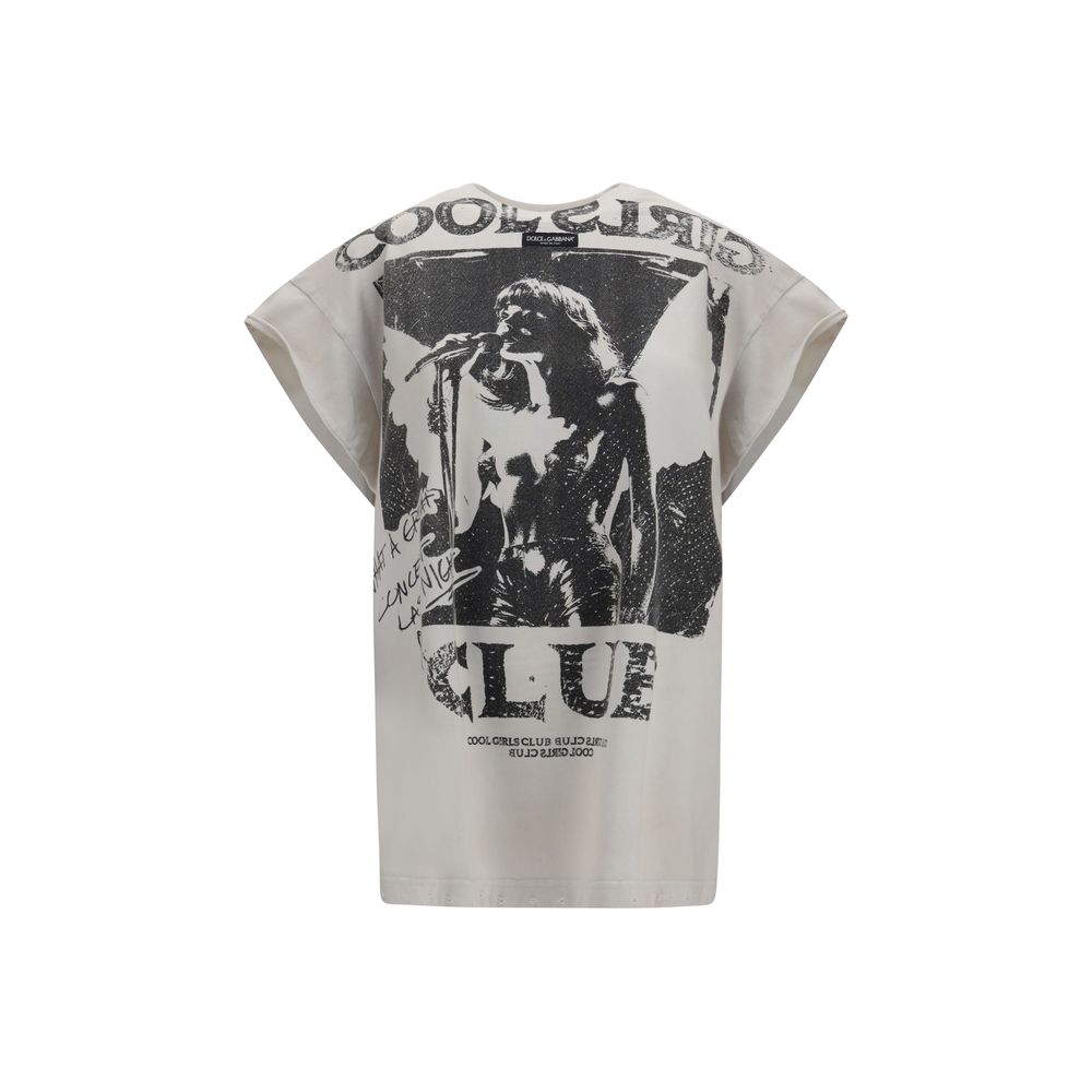 Dolce & Gabbana Gray Cotton T-Shirt Dolce & Gabbana