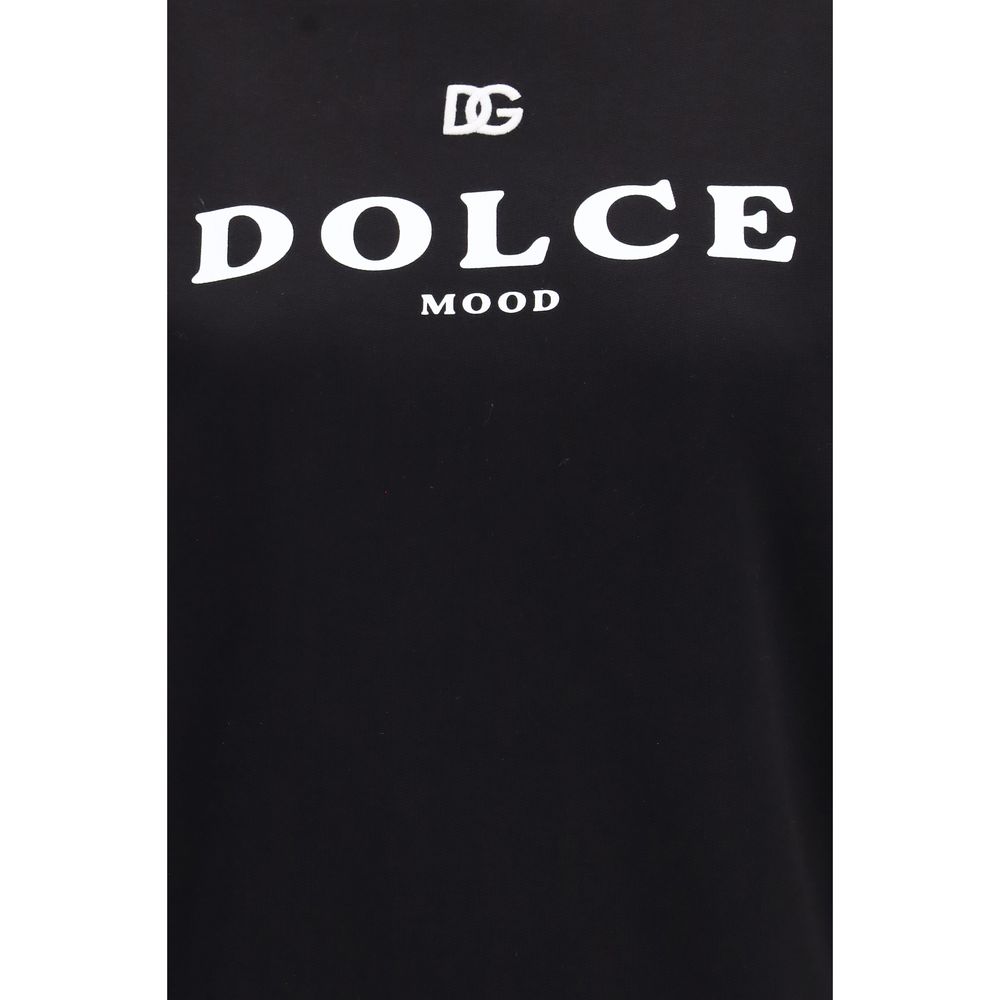 Dolce & Gabbana Black Cotton Sweatshirt Dolce & Gabbana