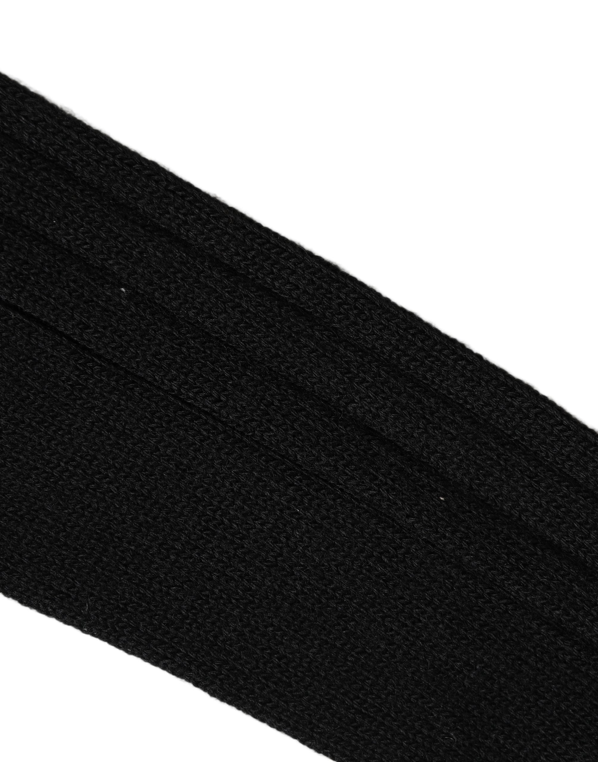 Dolce & Gabbana Black DG Logo Print Over The Calf Accessory Socks Dolce & Gabbana