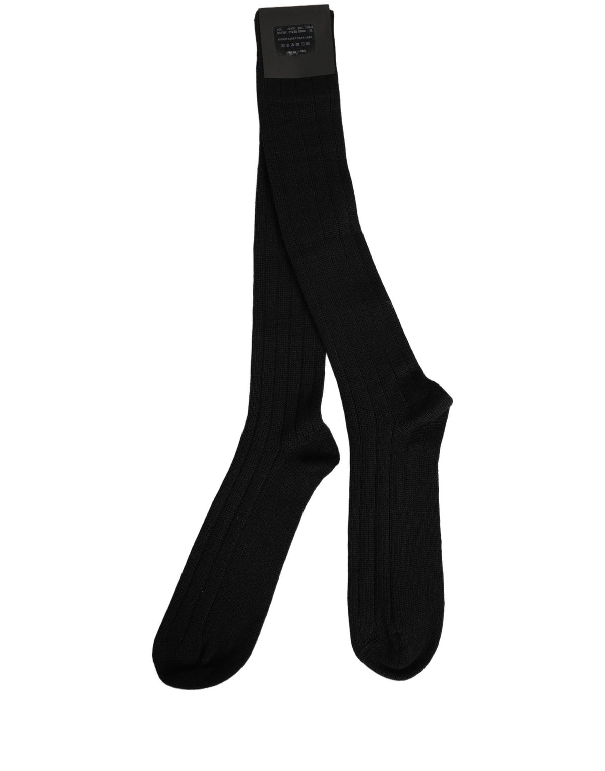 Dolce & Gabbana Black DG Logo Print Over The Calf Accessory Socks Dolce & Gabbana