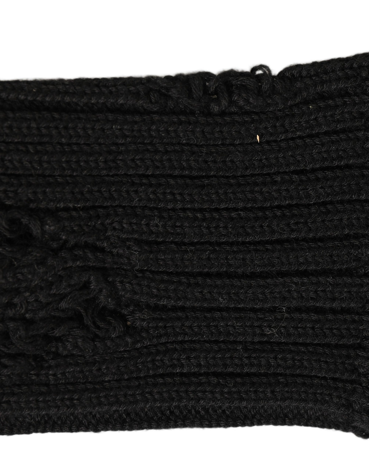 Dolce & Gabbana Black Cotton Distressed Mid Calf Accessory Socks Dolce & Gabbana
