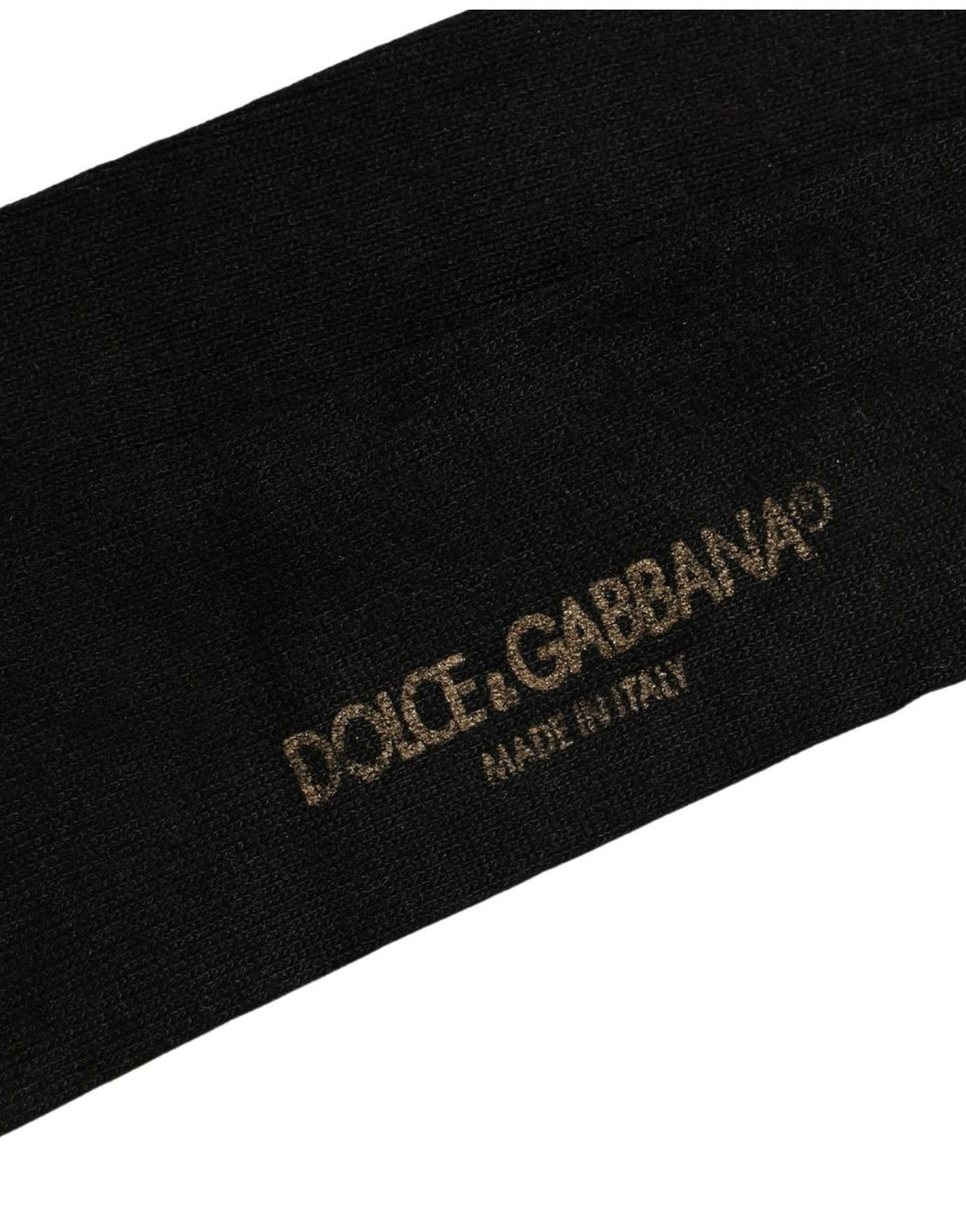 Dolce & Gabbana Men Black Viscose Logo Knee High Accessory Socks Dolce & Gabbana