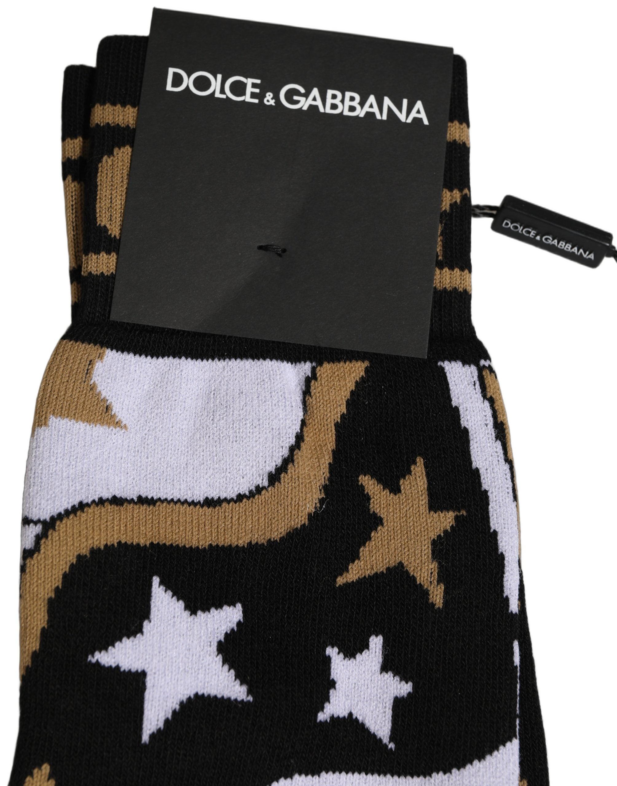 Dolce & Gabbana White Polka Dot Over The Calf Accessory Socks Dolce & Gabbana