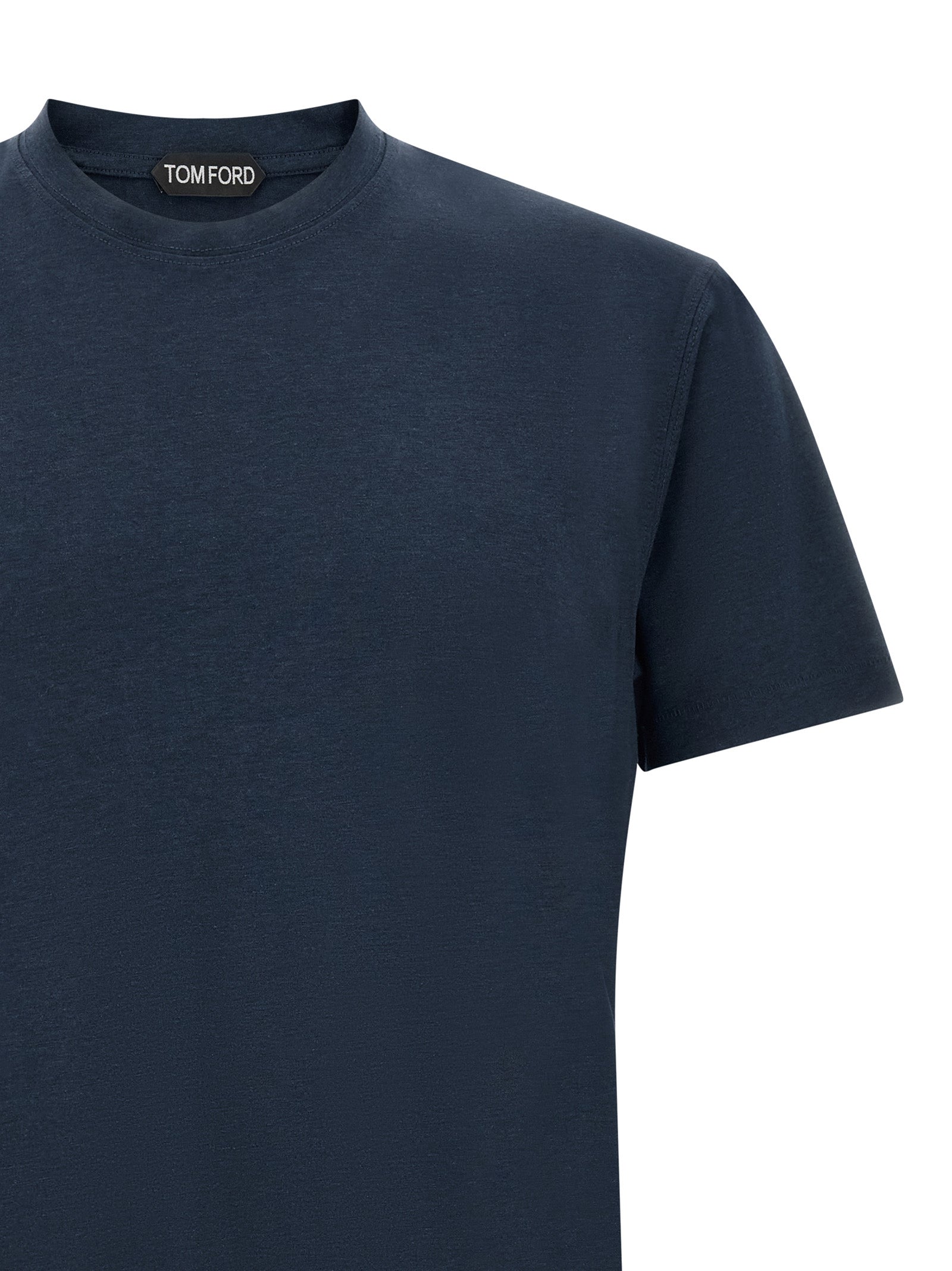 Tom Ford Blue Lyocell T-Shirt Tom Ford
