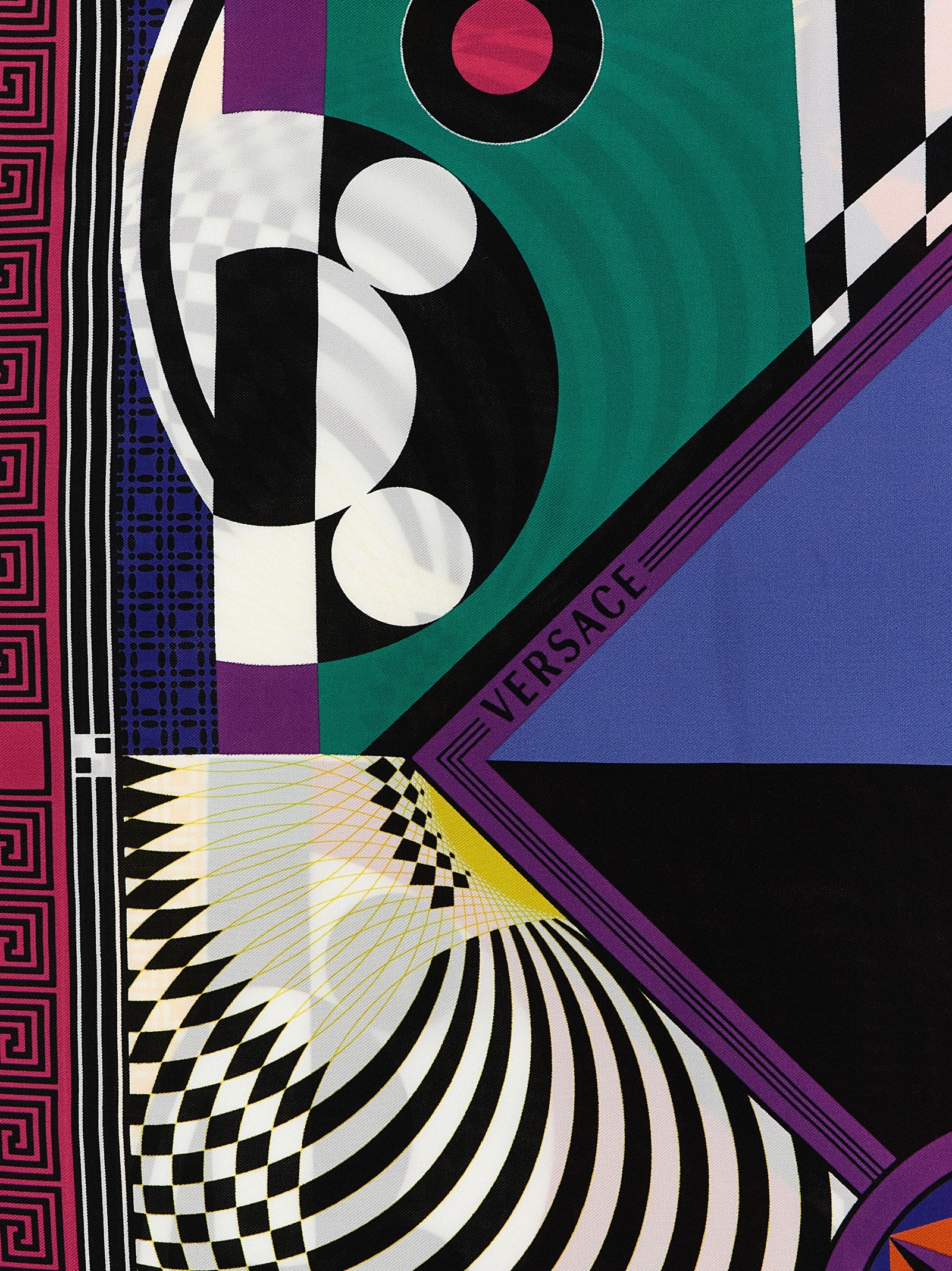Versace Multicolor Silk Foulard Versace