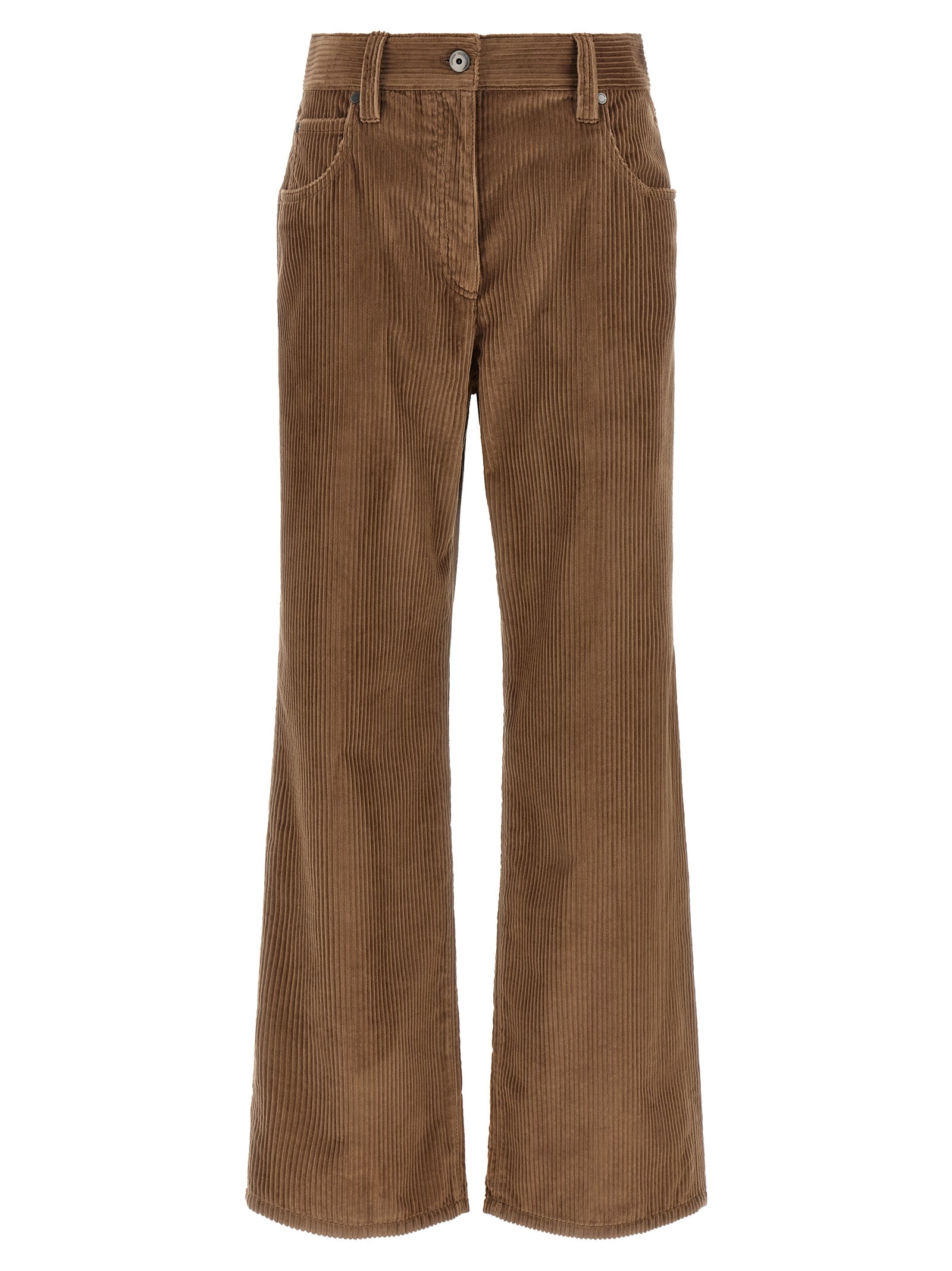 Brunello Cucinelli Brown Cotton Casual Pants Brunello Cucinelli