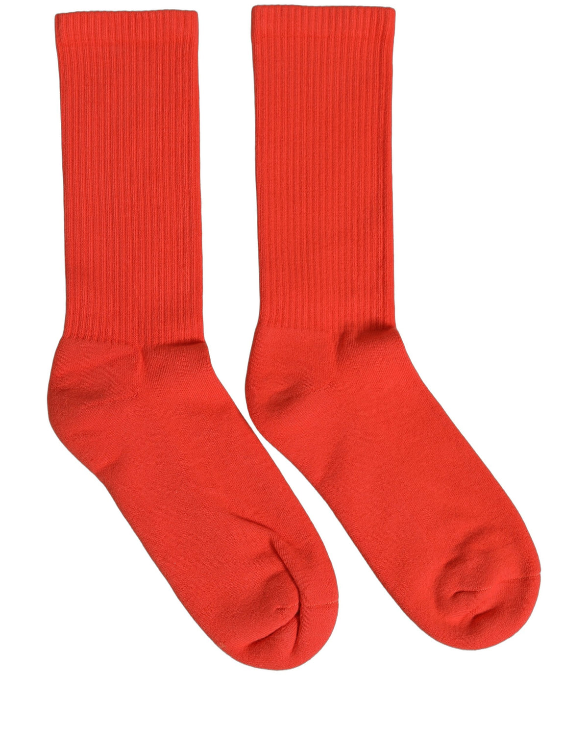 Dolce & Gabbana Red Cotton Ribbed Mid Calf Women Accessory Socks Dolce & Gabbana