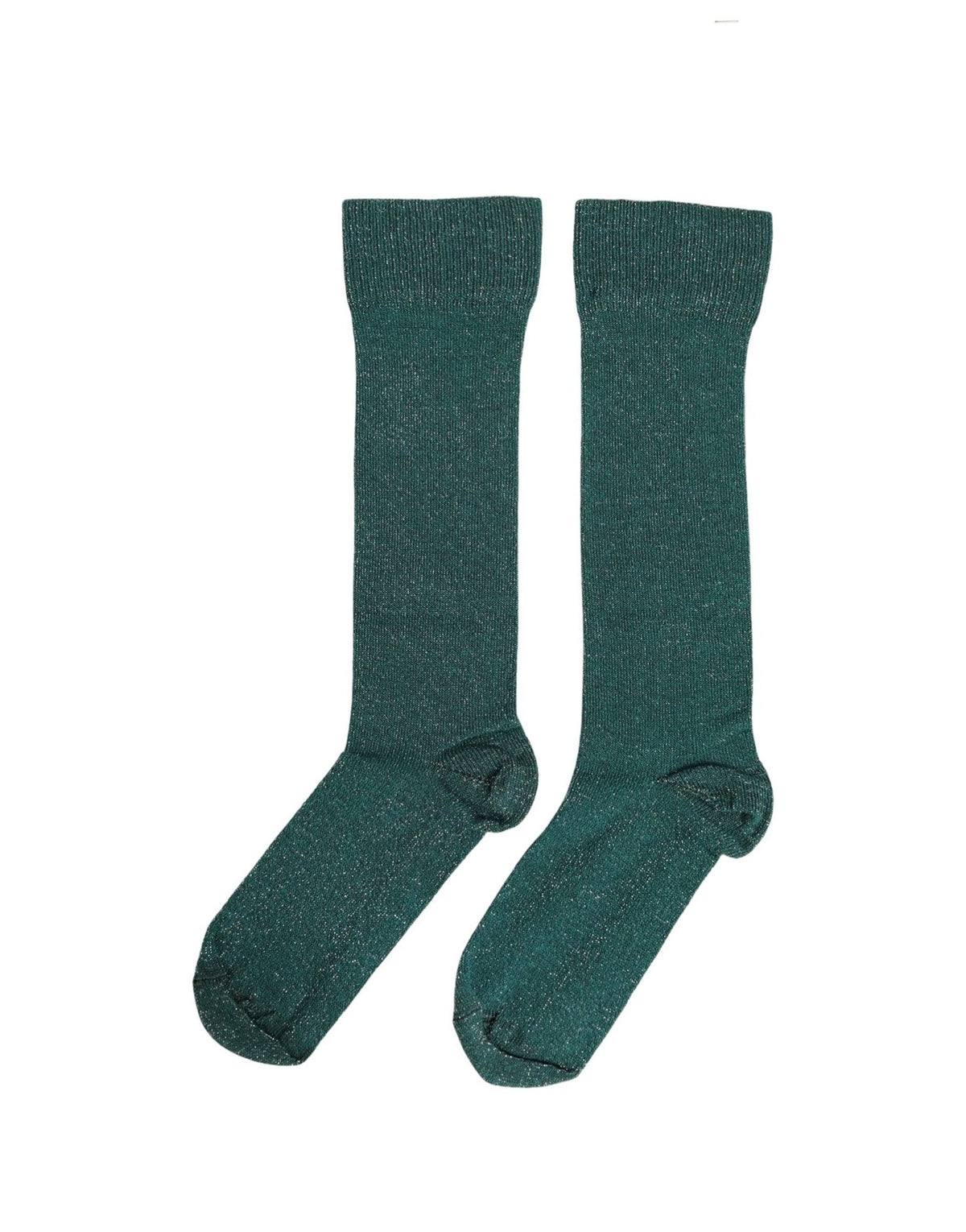 Dolce & Gabbana Dark Green Viscose Logo Mid Calf Accessory Socks Dolce & Gabbana