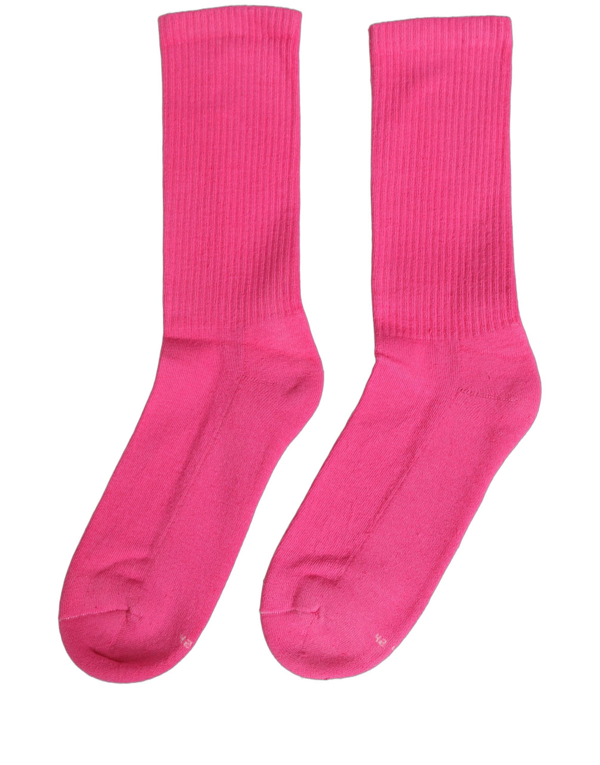 Dolce & Gabbana Pink Cotton Ribbed Mid Calf Women Accessory Socks Dolce & Gabbana
