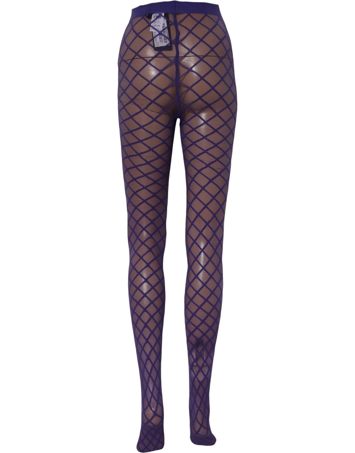 Dolce & Gabbana Purple Nylon Fishnet Pantyhose Stockings Socks Dolce & Gabbana