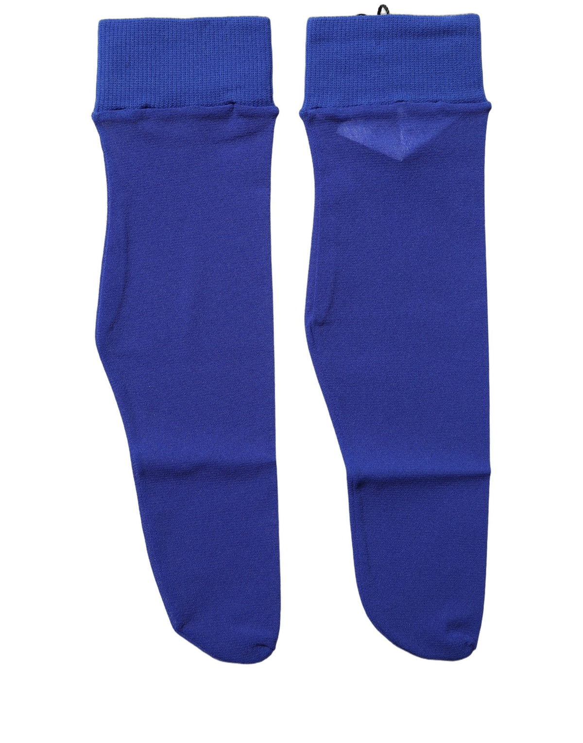 Dolce & Gabbana Royal Blue Mid Calf Sheer Nylon Accessory Socks Dolce & Gabbana