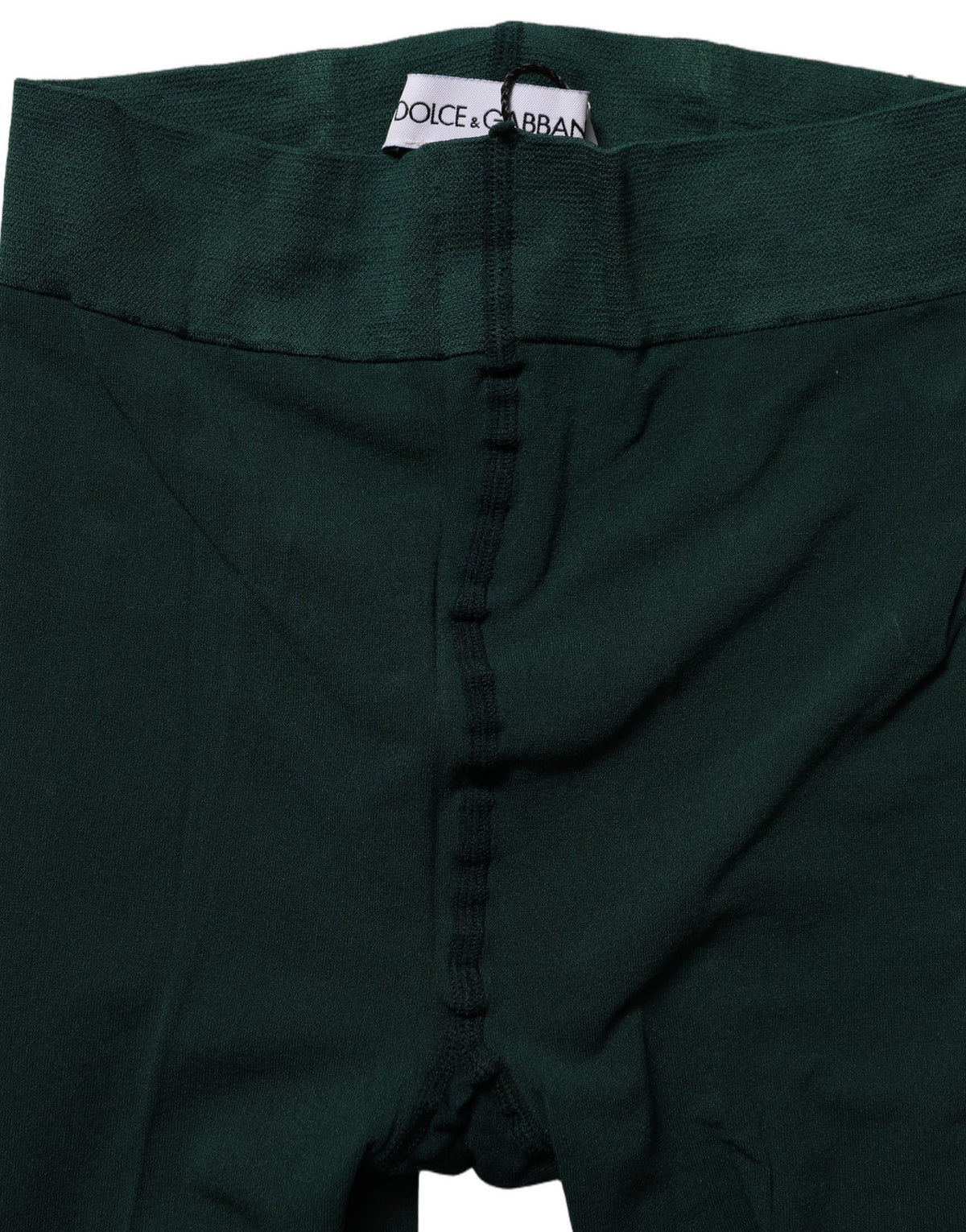 Dolce & Gabbana Dark Green Nylon Tights Stocking Pantyhose Socks Dolce & Gabbana