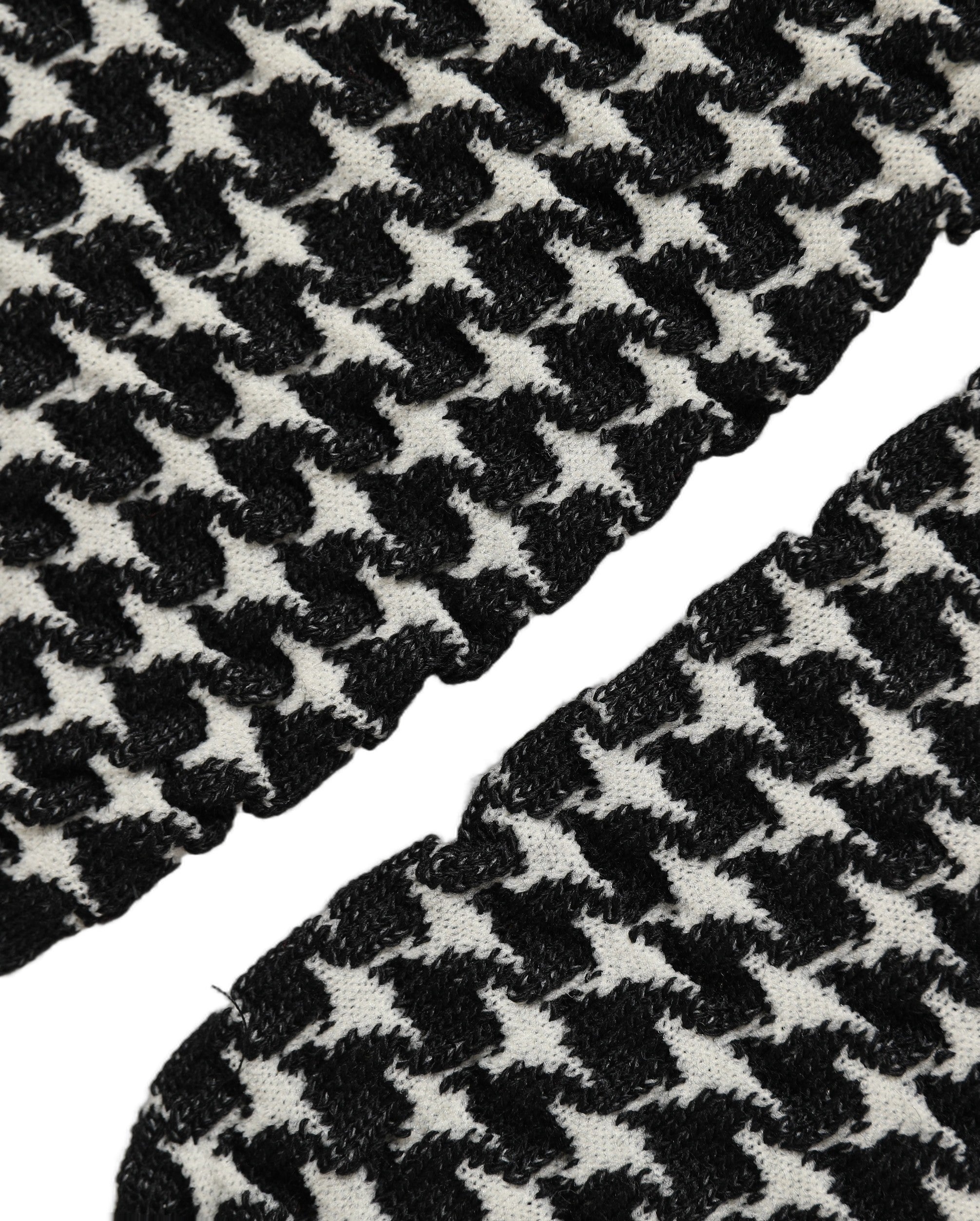 Dolce & Gabbana Black White Houndstooth Ankle Length Socks Dolce & Gabbana