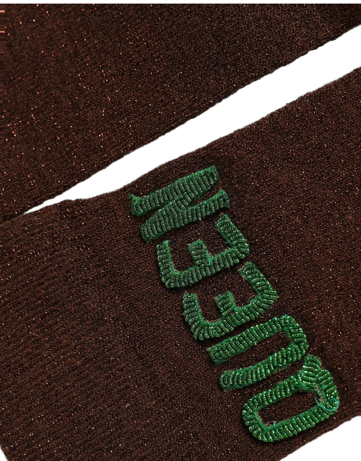 Dolce & Gabbana Brown Embroidered Cotton Mid Calf Accessory Socks Dolce & Gabbana