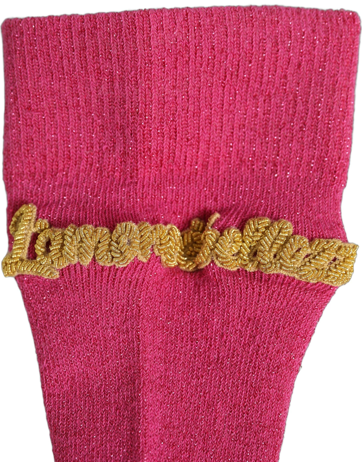 Dolce & Gabbana Pink Embroidered Cotton Mid Calf Accessory Socks Dolce & Gabbana