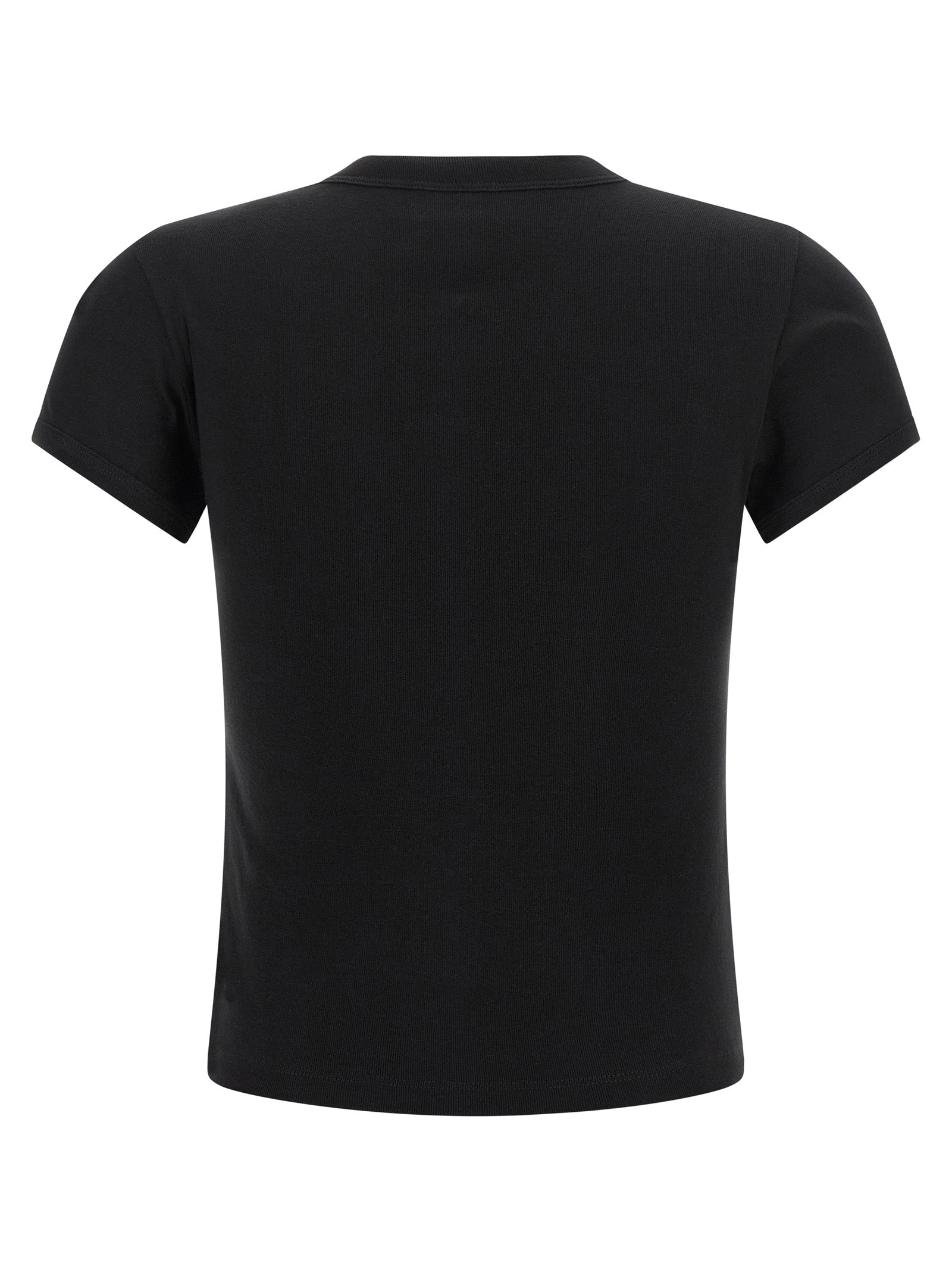 Saint Laurent Black Cotton T-Shirt Saint Laurent