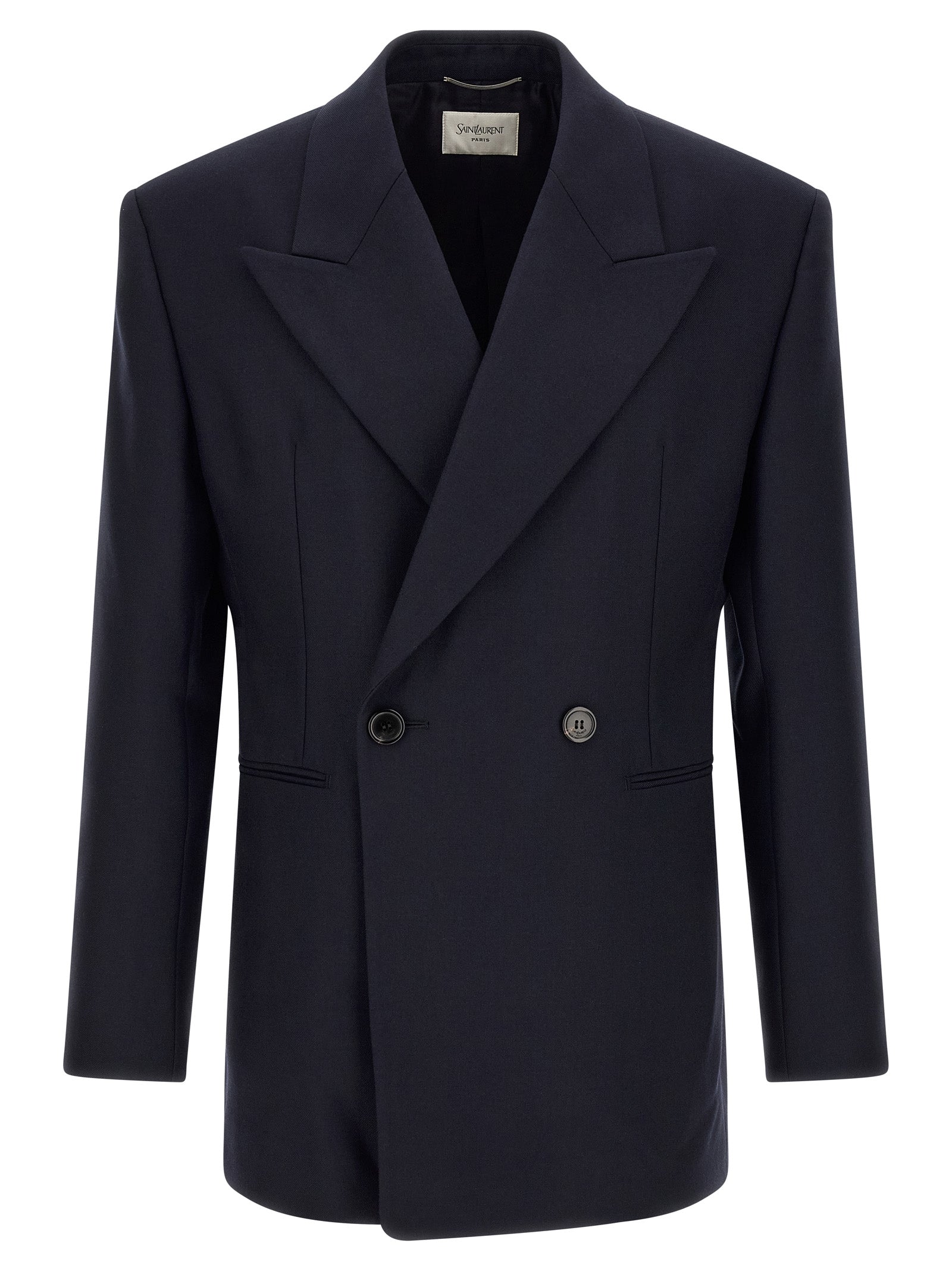 Saint Laurent Blue Wool Blazer Saint Laurent