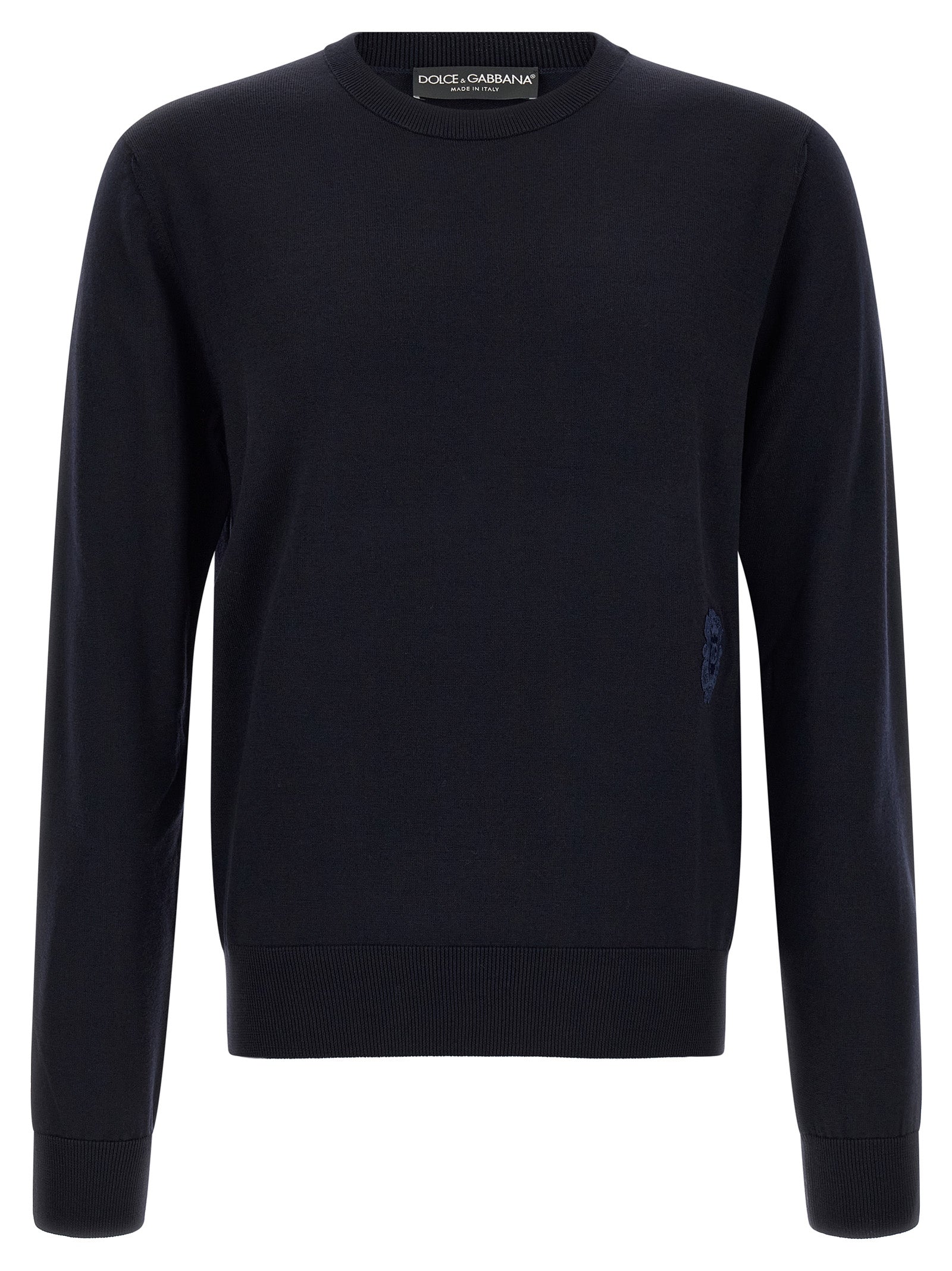 Dolce & Gabbana Blue Virgin Wool Cardigan Dolce & Gabbana