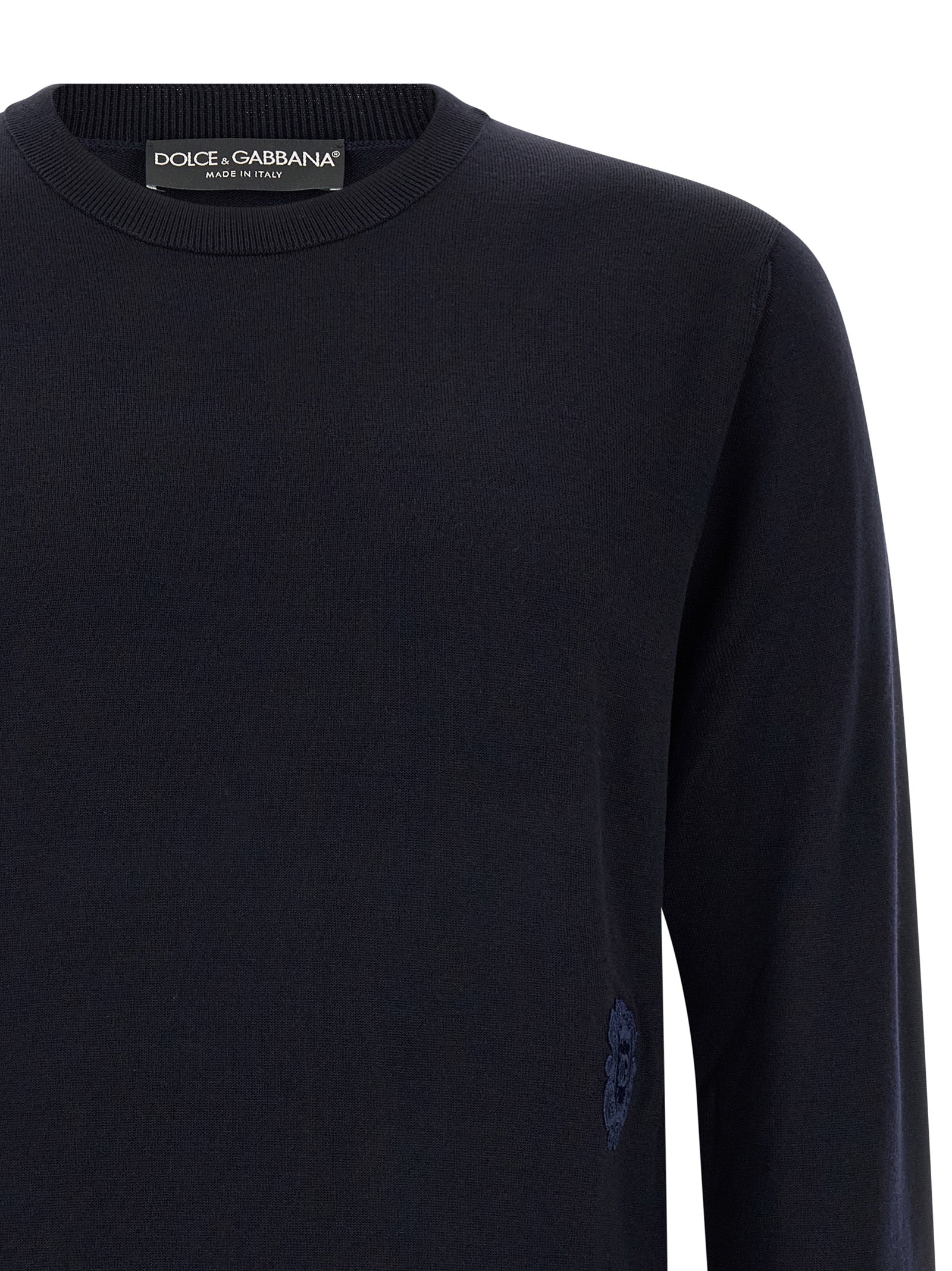 Dolce & Gabbana Blue Virgin Wool Cardigan Dolce & Gabbana