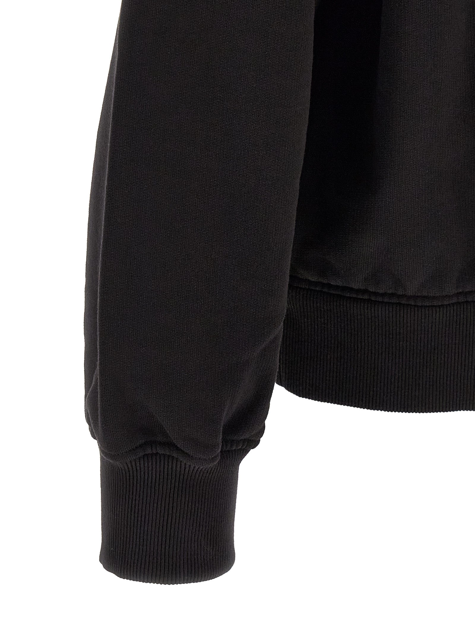 Dolce & Gabbana Black Cotton Sweatshirt Dolce & Gabbana