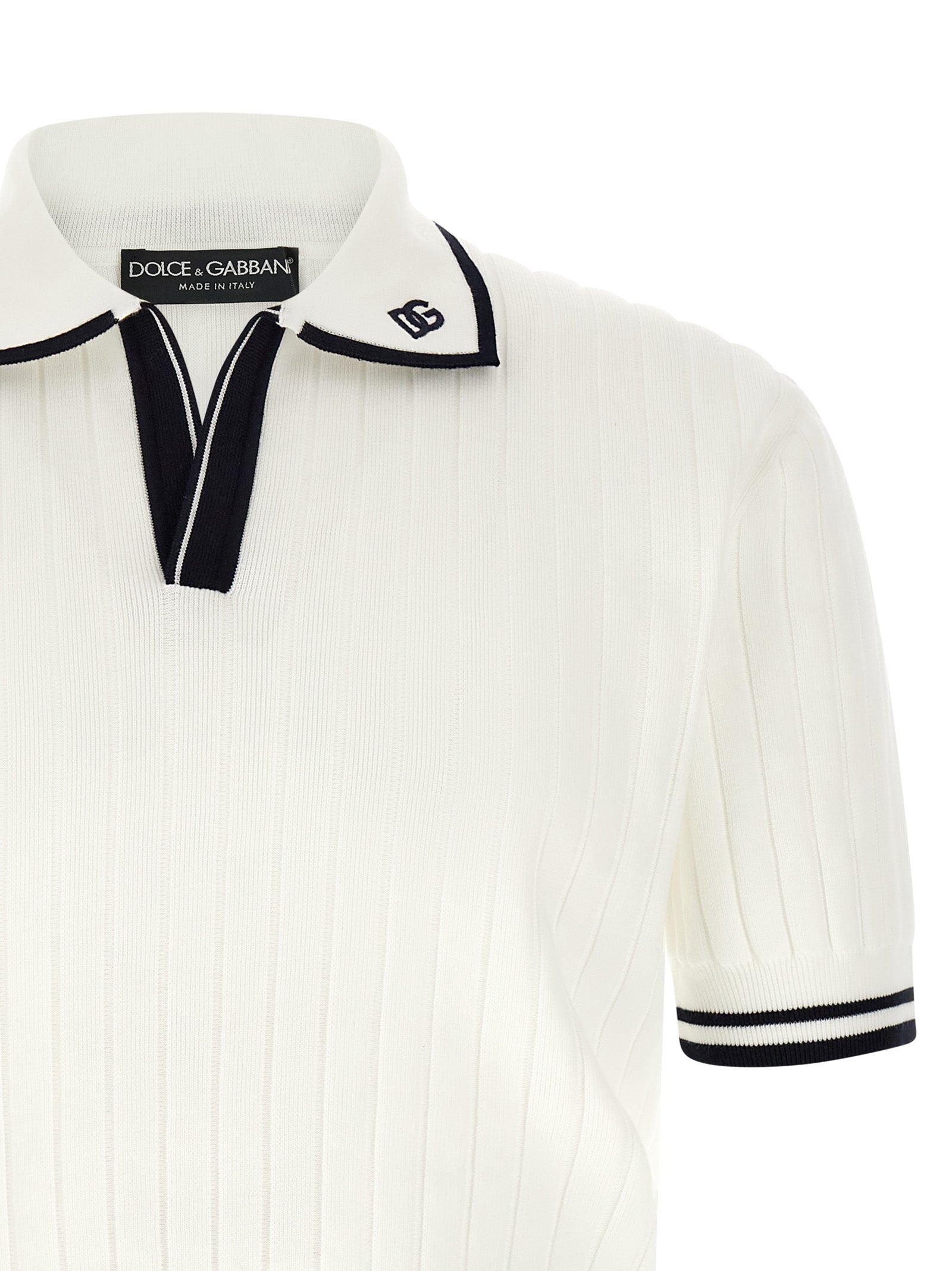 Dolce & Gabbana Bicolor Cotton Polo Shirt Dolce & Gabbana