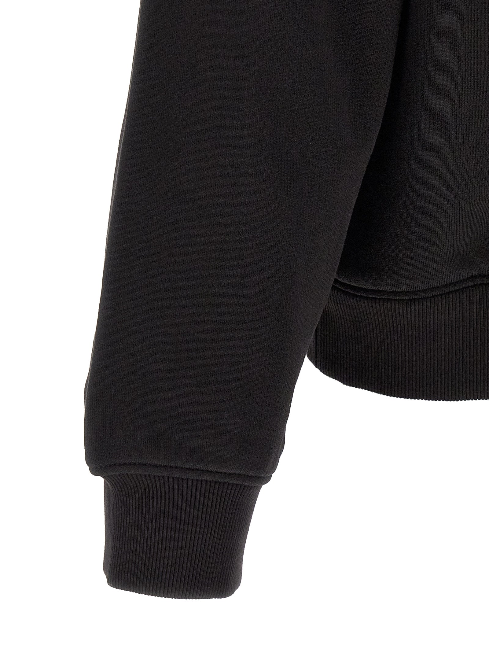 Dolce & Gabbana Black Cotton Sweatshirt Dolce & Gabbana