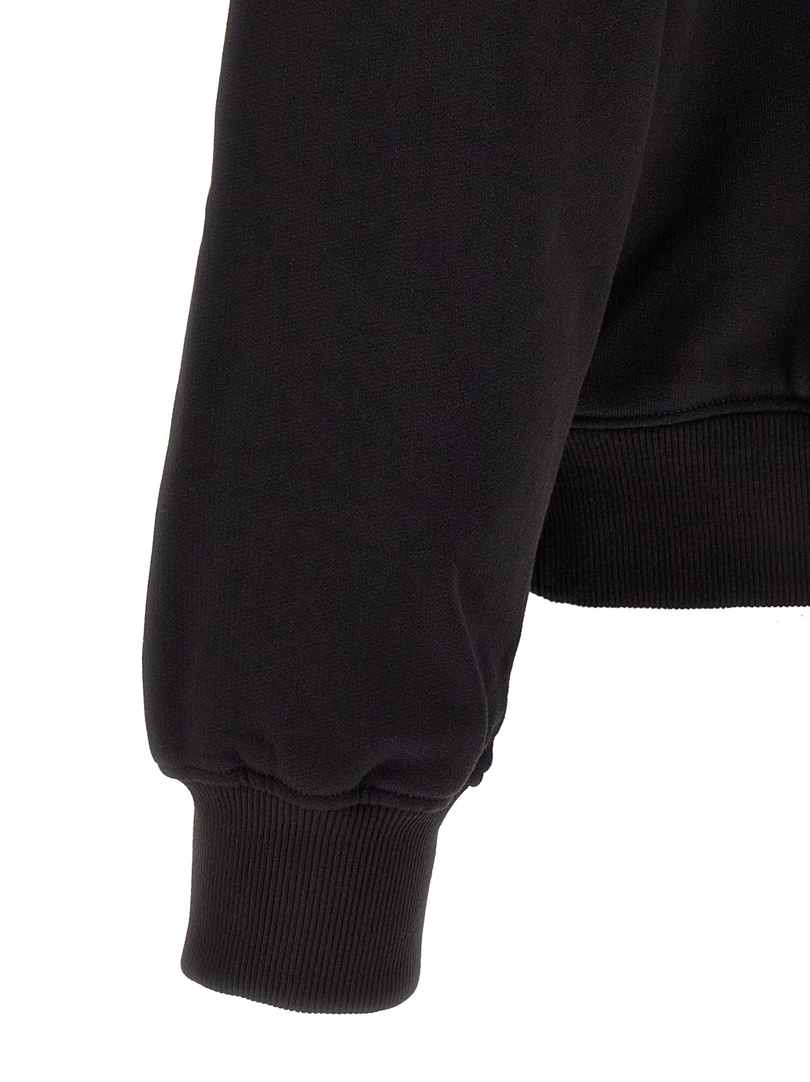 Dolce & Gabbana Black Cotton Sweatshirt Dolce & Gabbana
