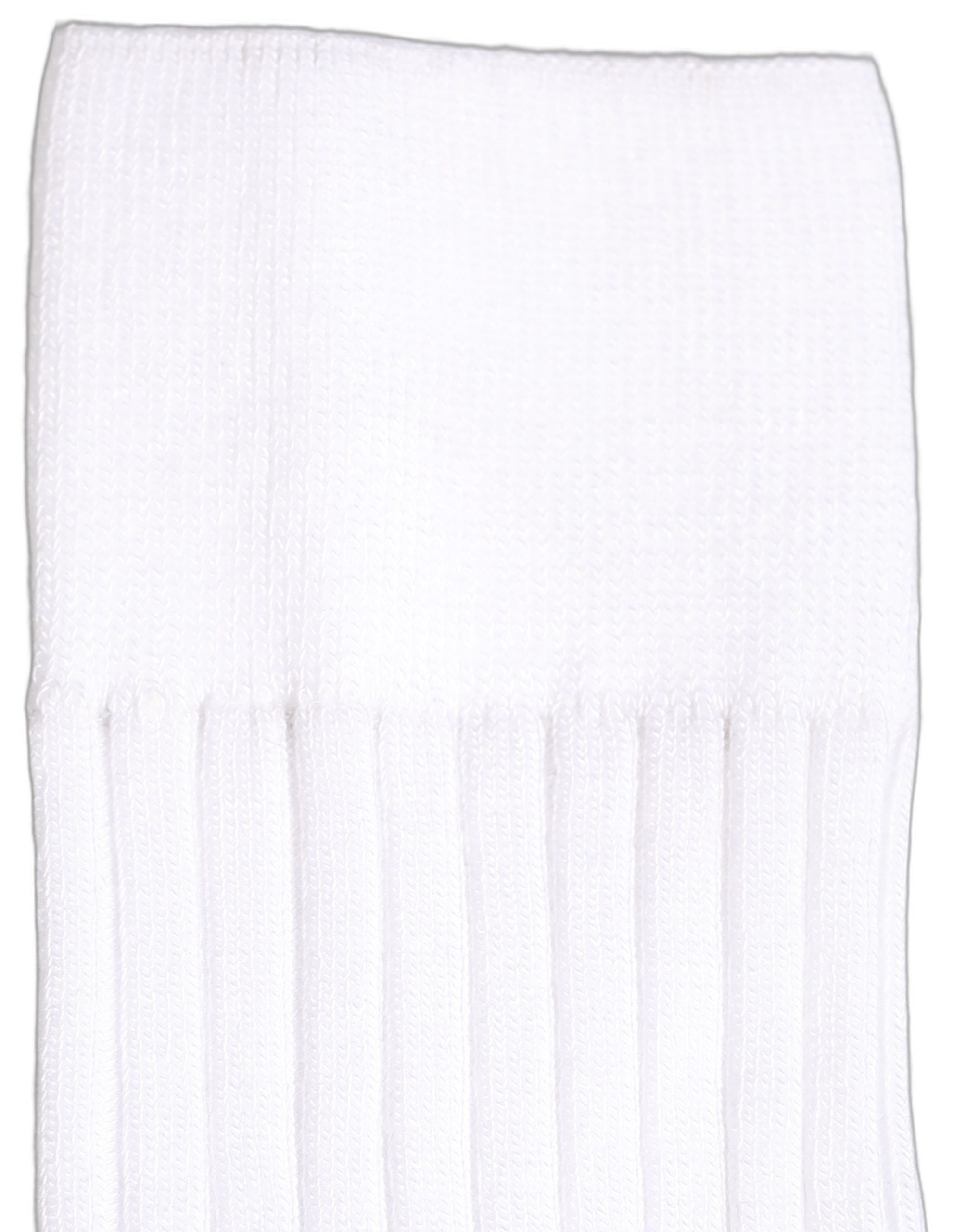 Dolce & Gabbana White Cotton Ribbed Logo Over The Calf Women Socks Dolce & Gabbana