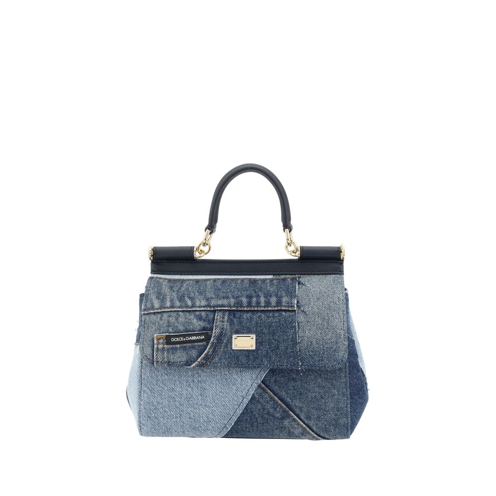 Dolce & Gabbana Blue Cotton Handbag Dolce & Gabbana