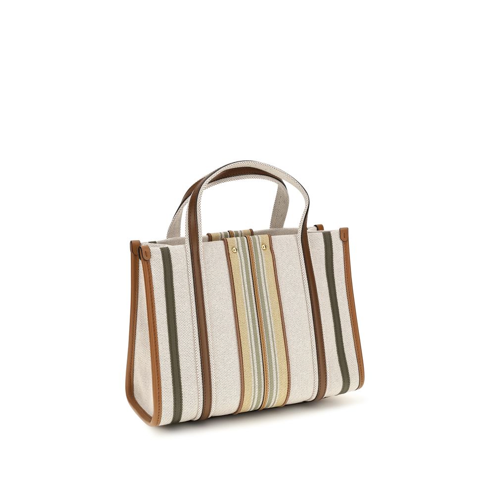 Chloé Beige Cotton Shoulder Bag Chloé