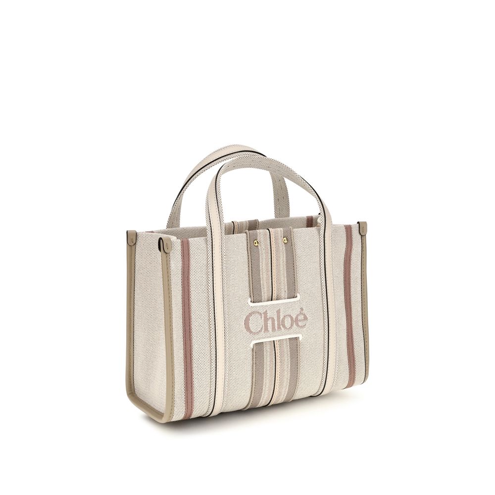 Chloé Beige Cotton Shoulder Bag Chloé