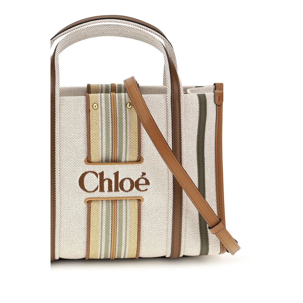 Chloé Beige Cotton Shoulder Bag Chloé