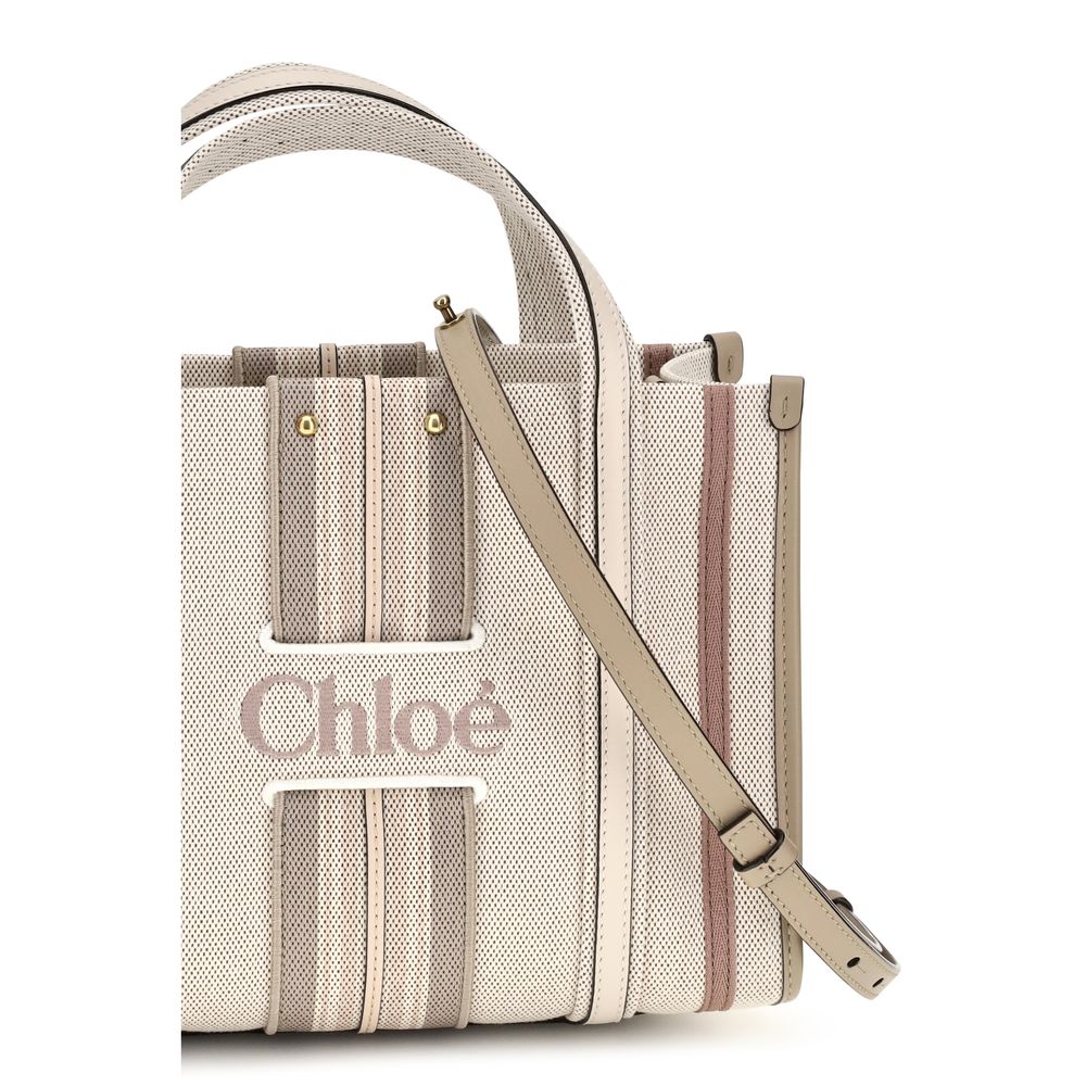 Chloé Beige Cotton Shoulder Bag Chloé
