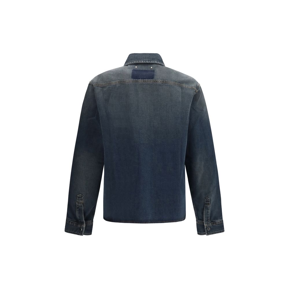 Golden Goose Blue Denim Shirt Golden Goose