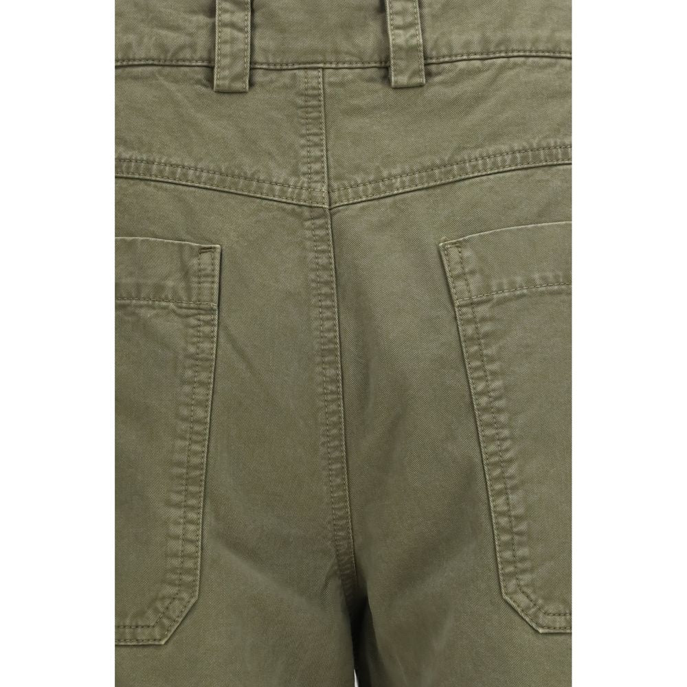 Off-White Bicolor Cotton Casual Pants Off-White