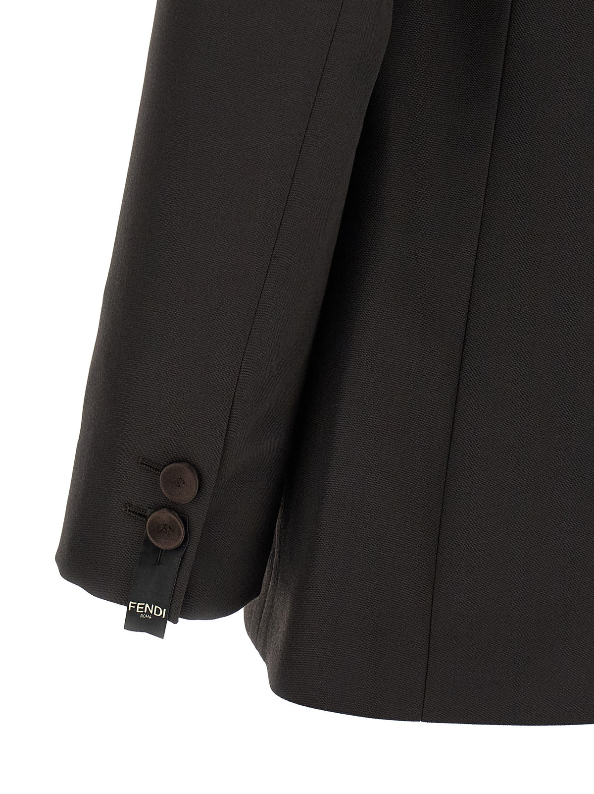 Fendi Brown Polyester Blazer Fendi