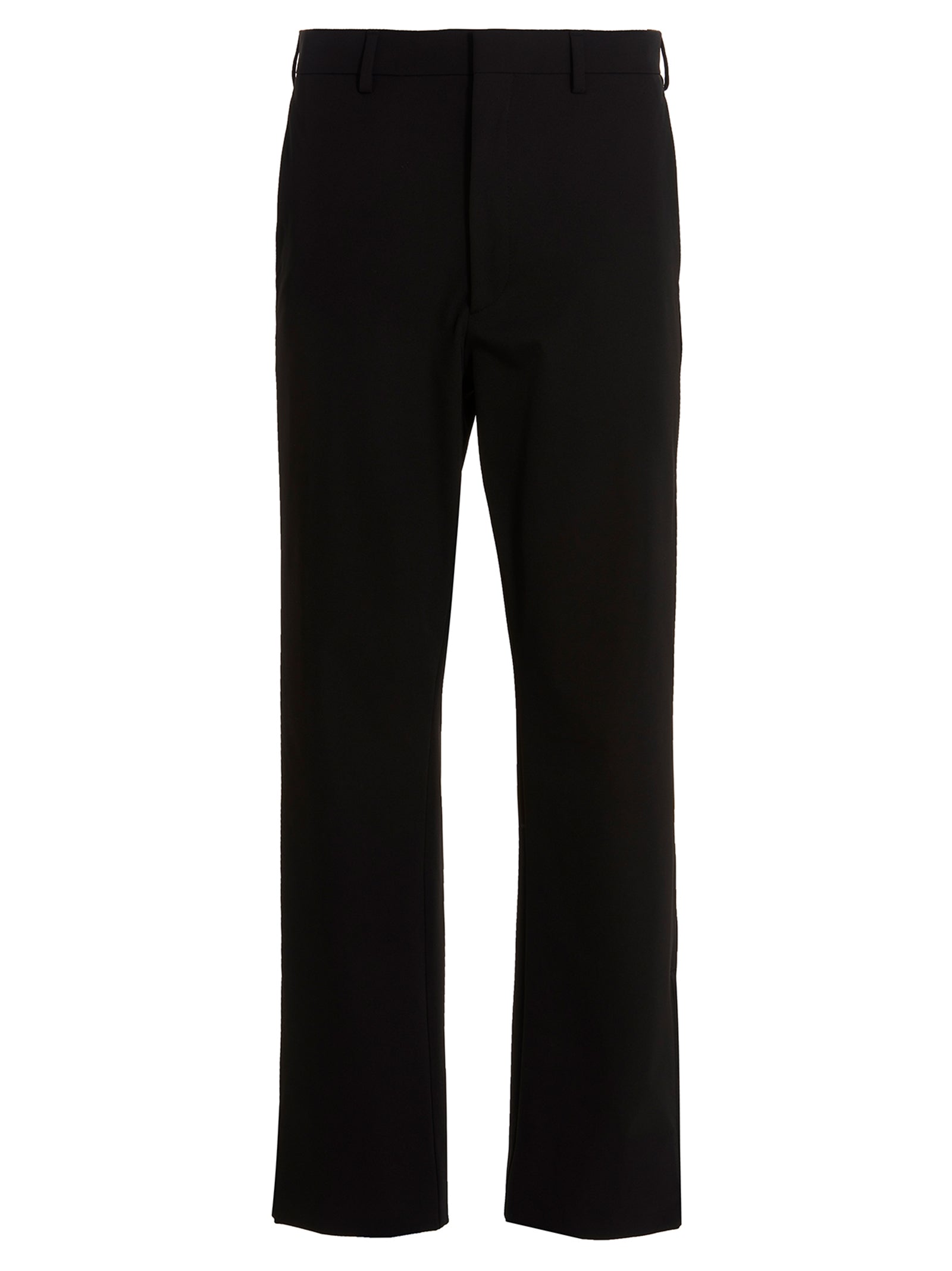 Prada Black Polyester Casual Pants Prada