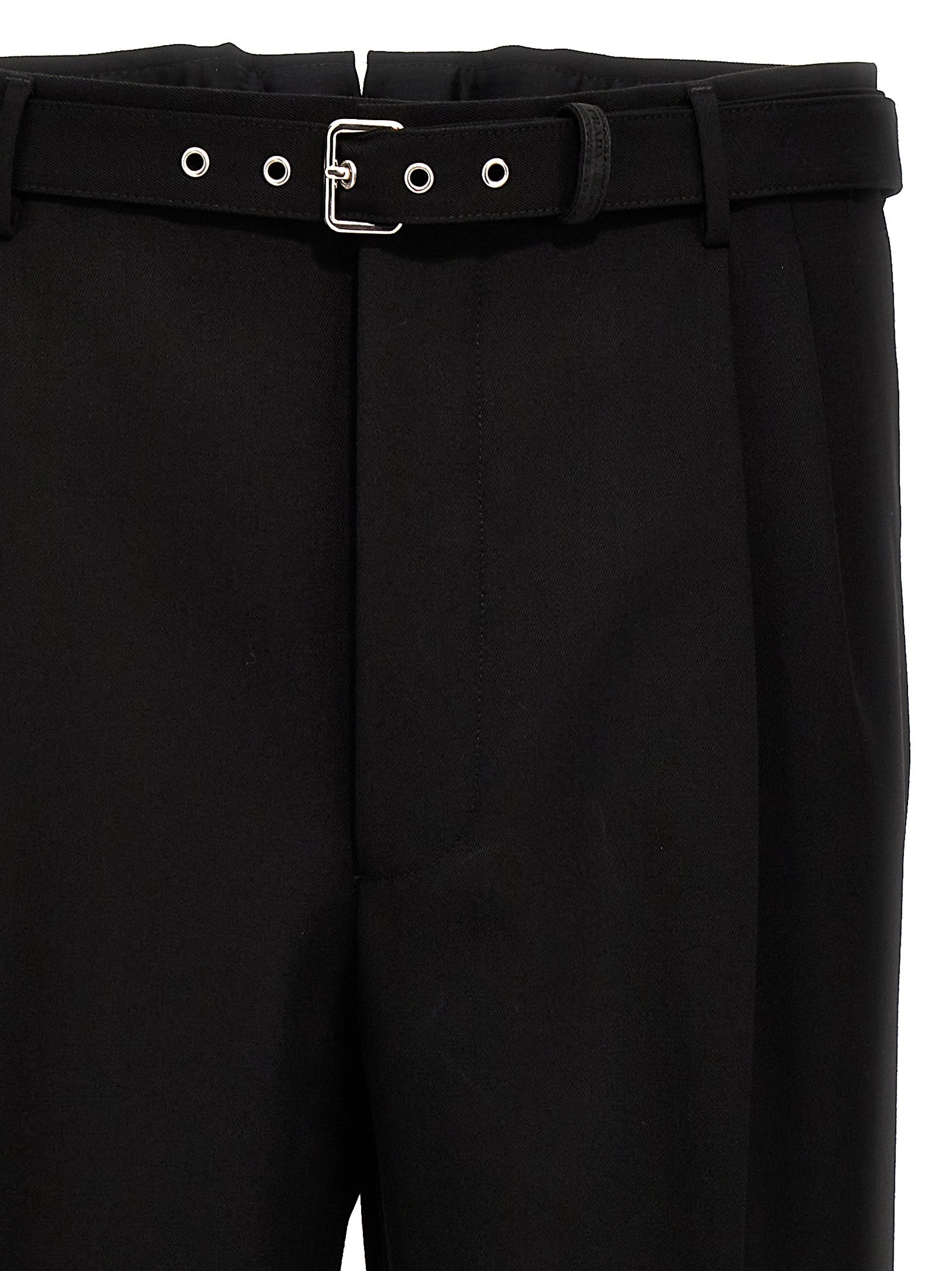 Prada Black Virgin Wool Dress Pants Prada