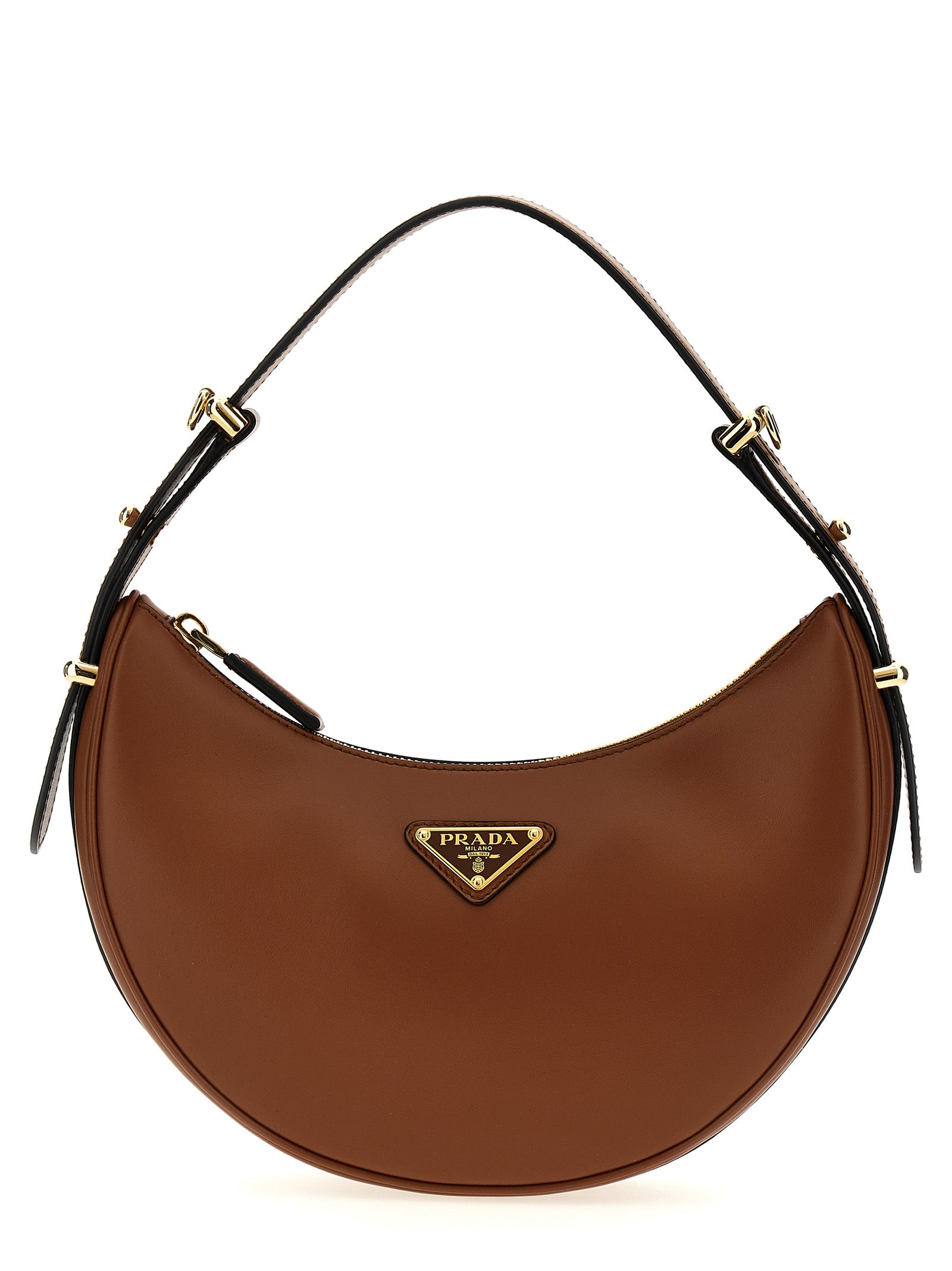 Prada Brown Calfskin Shoulder Bag Prada
