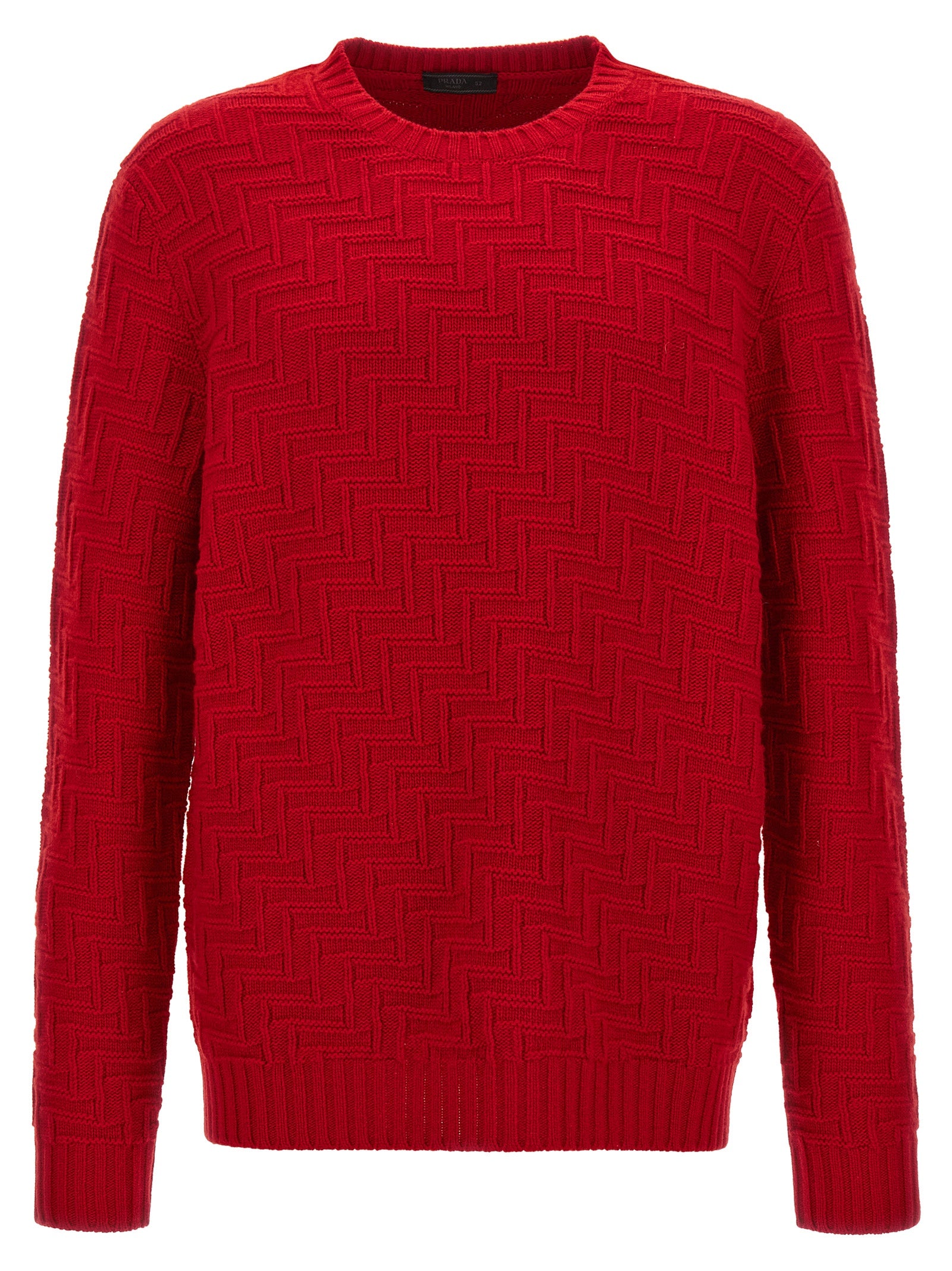 Prada Multicolor Virgin Wool Cardigan Prada