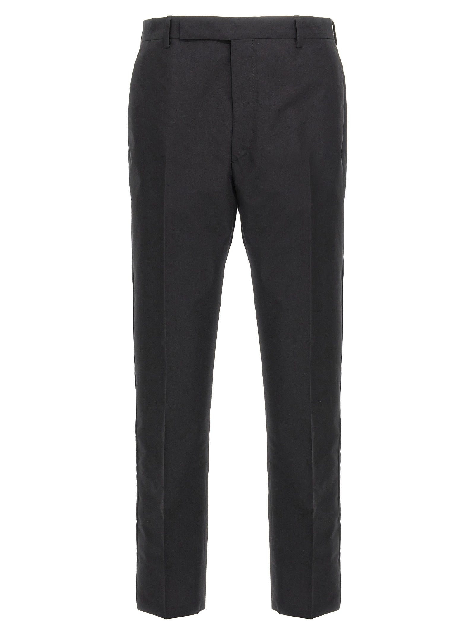 Prada Black Cotton Dress Pants Prada