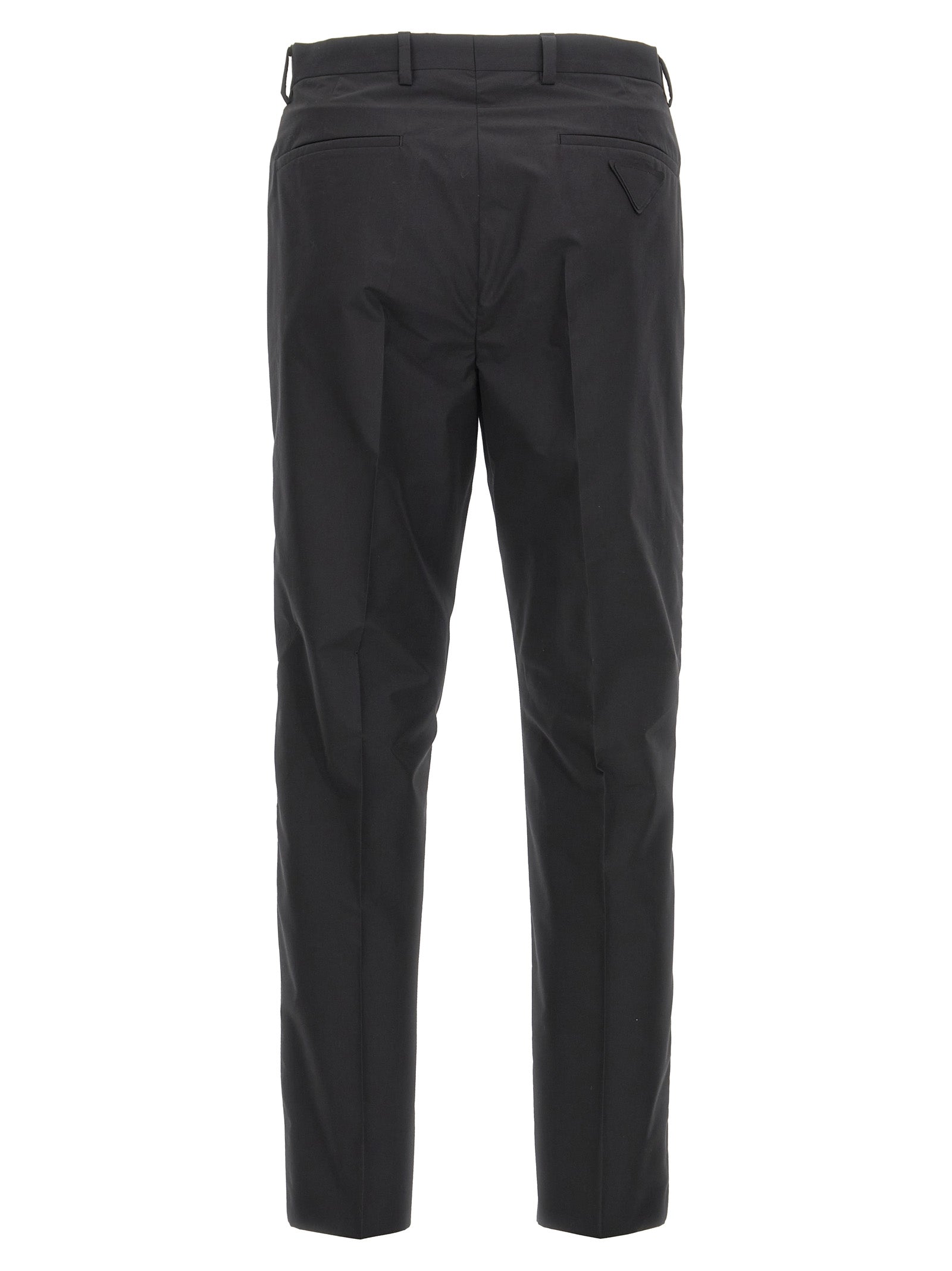 Prada Black Cotton Dress Pants Prada