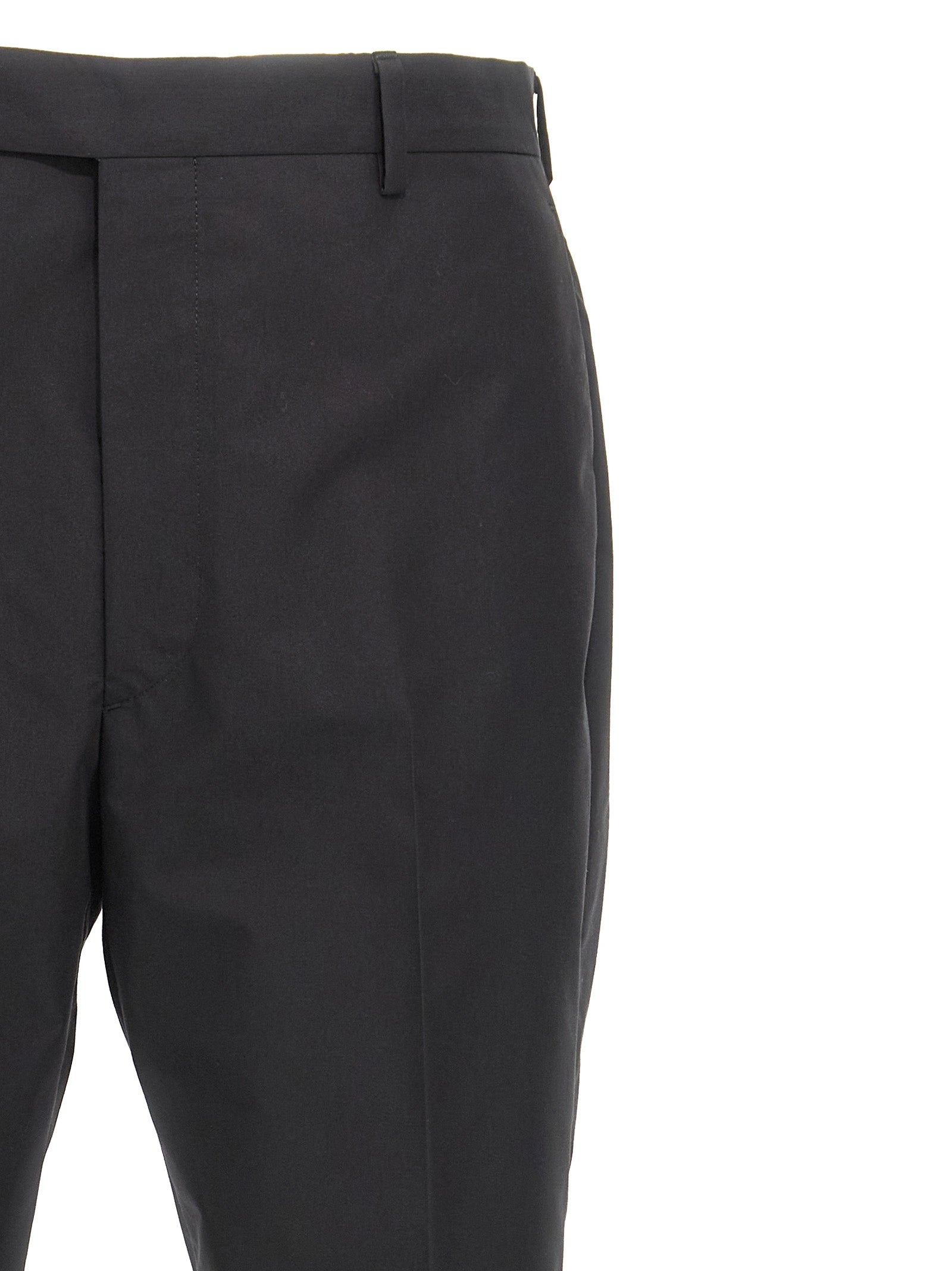 Prada Black Cotton Dress Pants Prada