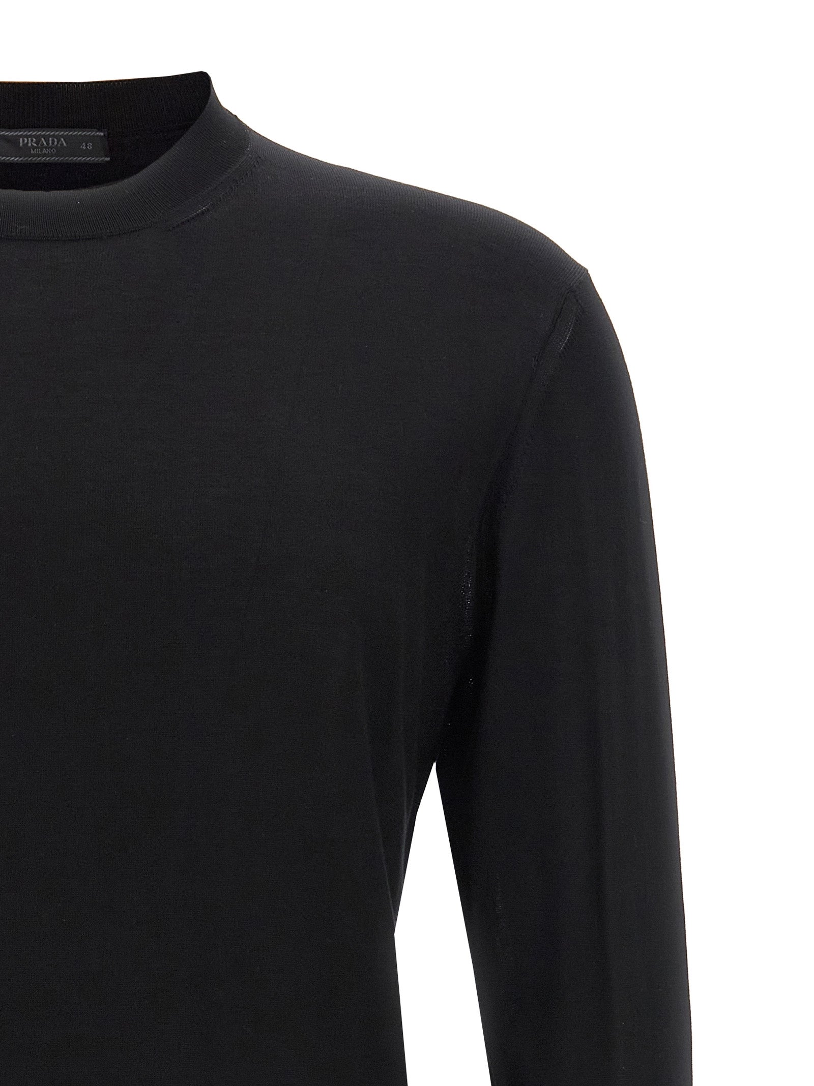 Prada Black Silk Cardigan Prada
