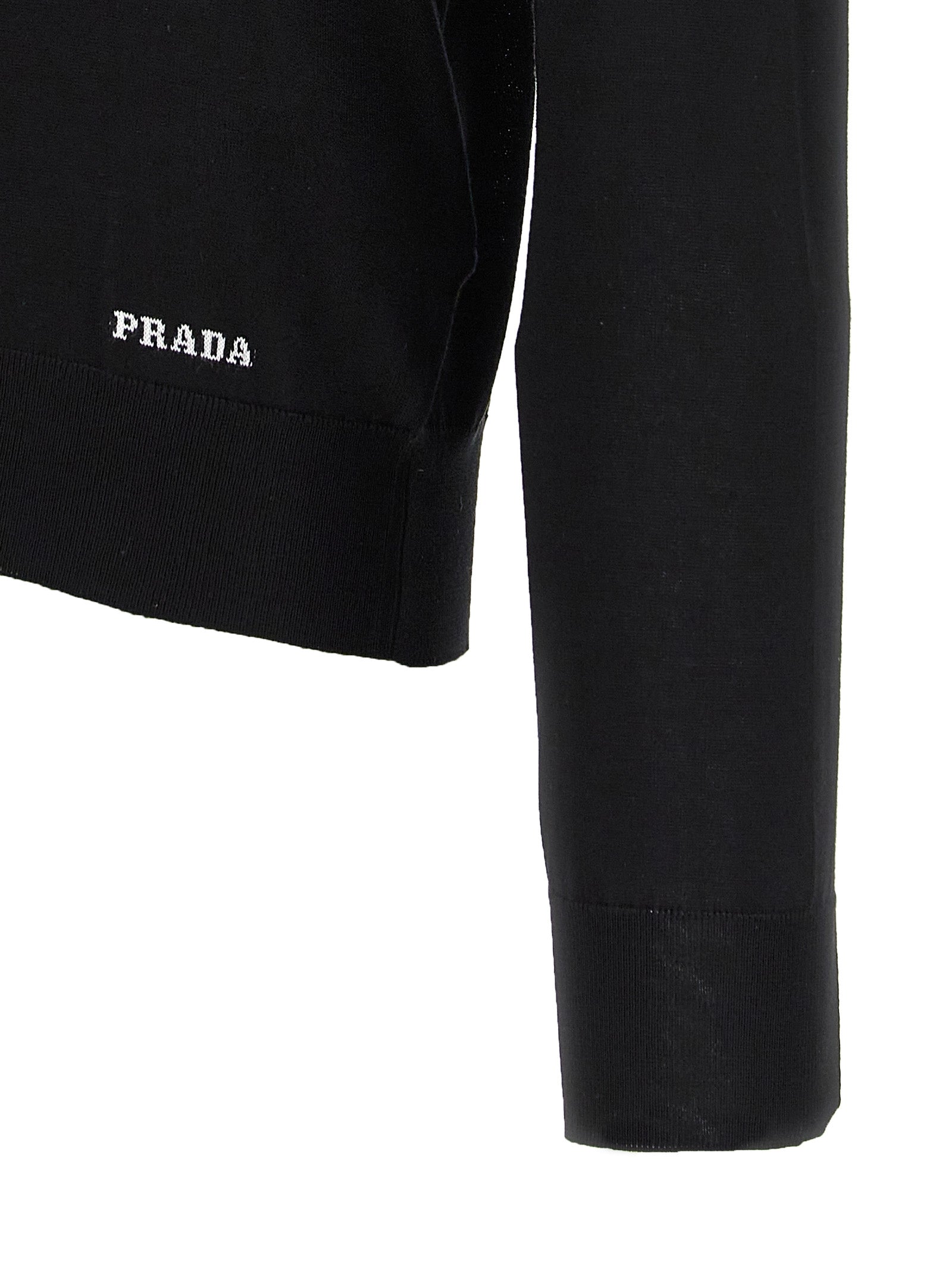 Prada Black Silk Cardigan Prada
