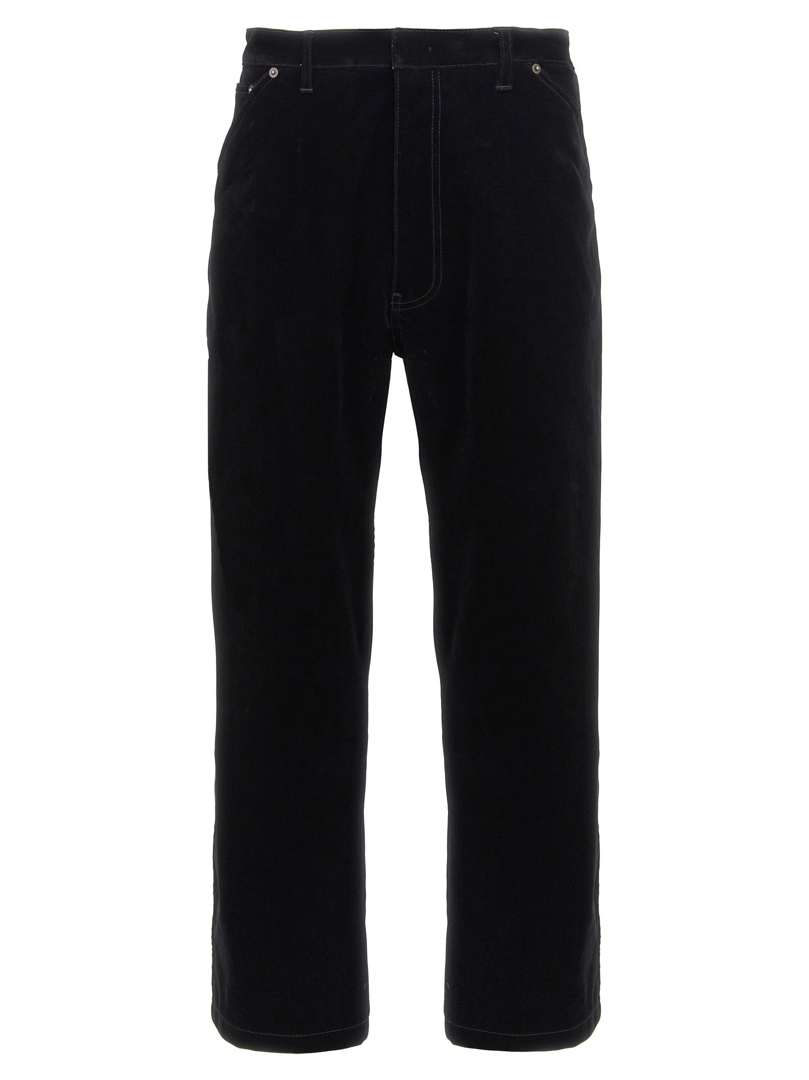Prada Black Cotton Casual Pants Prada