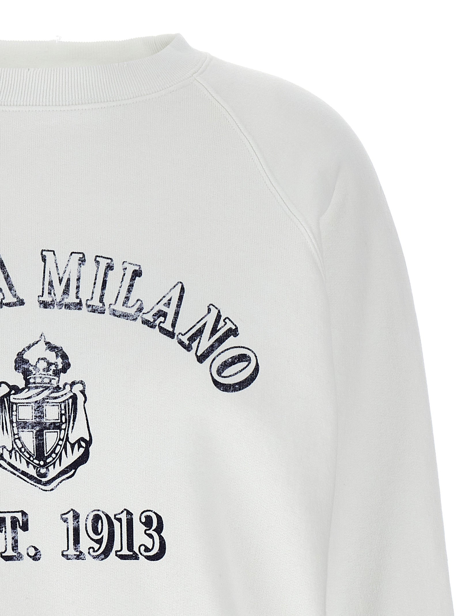 Prada White Cotton Sweatshirt Prada
