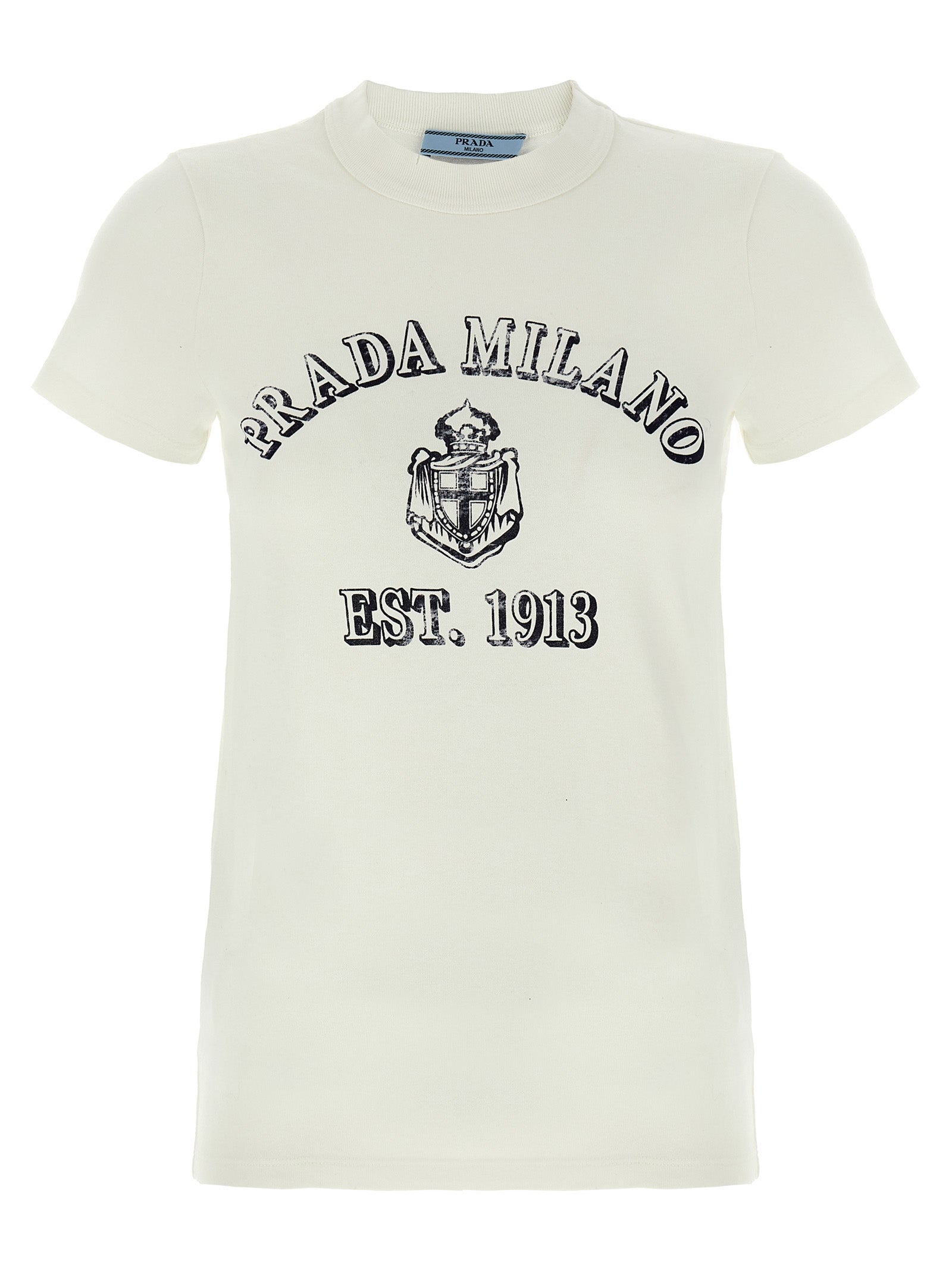 Prada White Cotton T-Shirt Prada