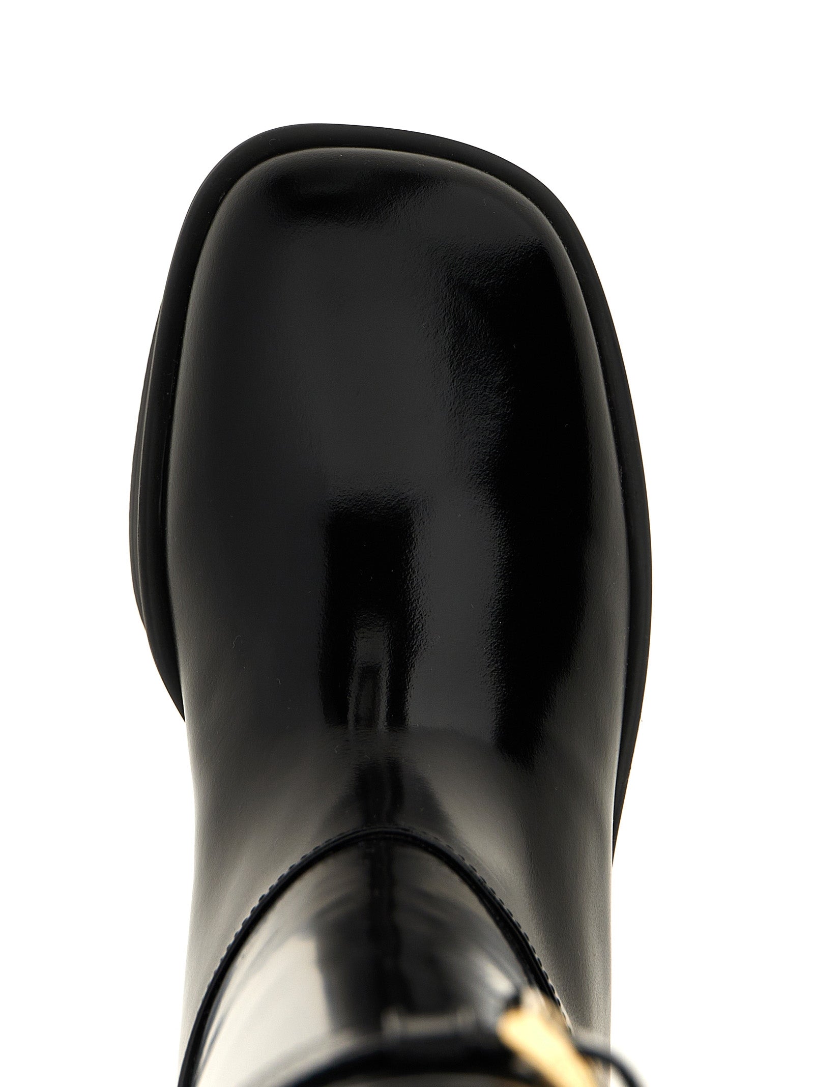 Prada Black Calfskin Over The Knee Prada